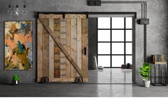 Eye Of The Beholder, pink, blue, Joan Mitchell, nature, ocher, tree