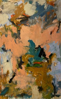 Eye Of The Beholder, rosa, blu, Joan Mitchell, nature, ocra, albero