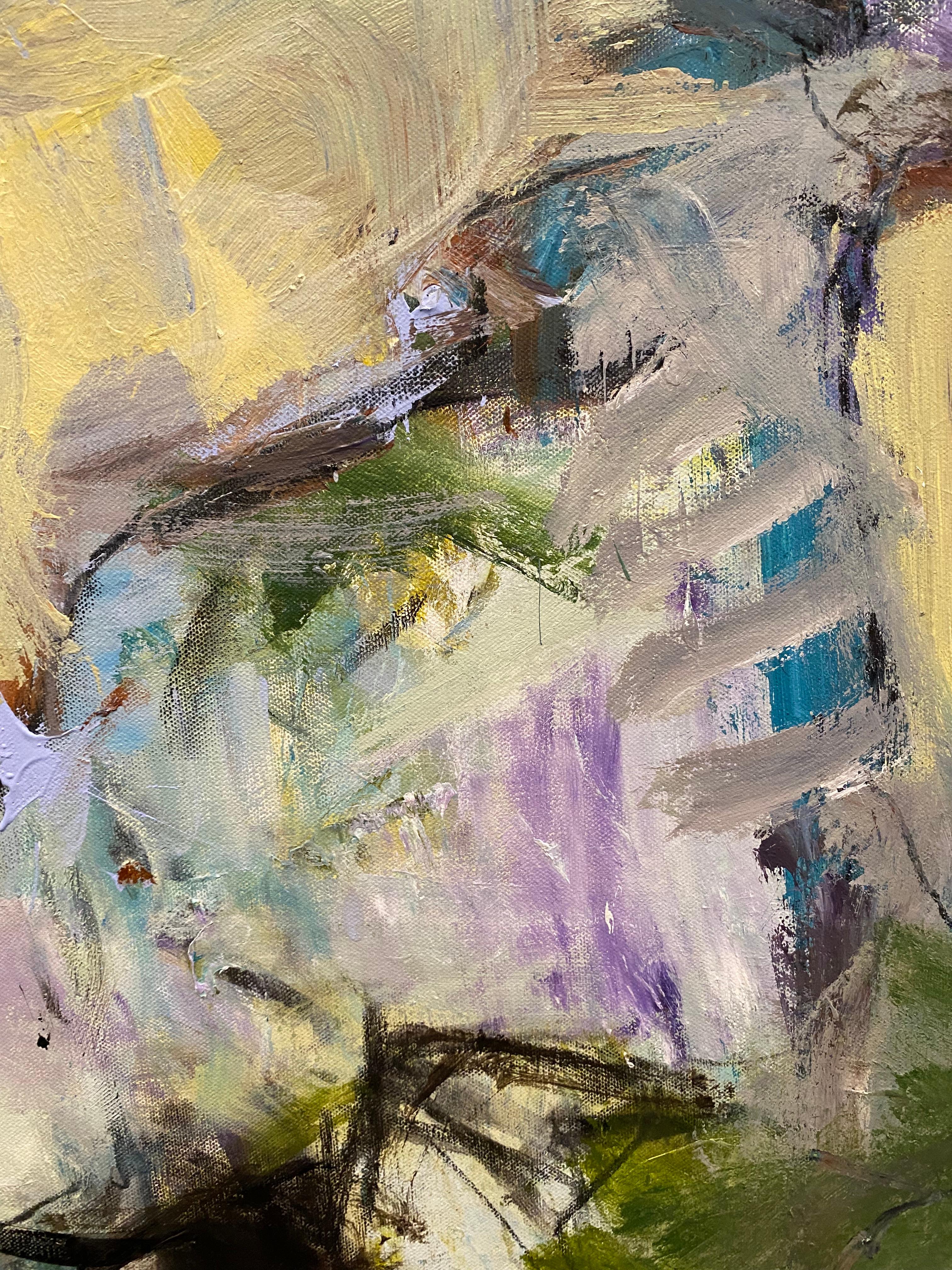 „From The Chair On The Porch“ Lloyd Tabing, abstrakter, abstrakter Expressionismus im Angebot 3