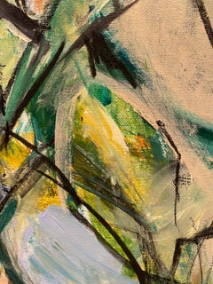Hypnotic, green, cubism, blue, turquoise, taupe, contemporary, modern