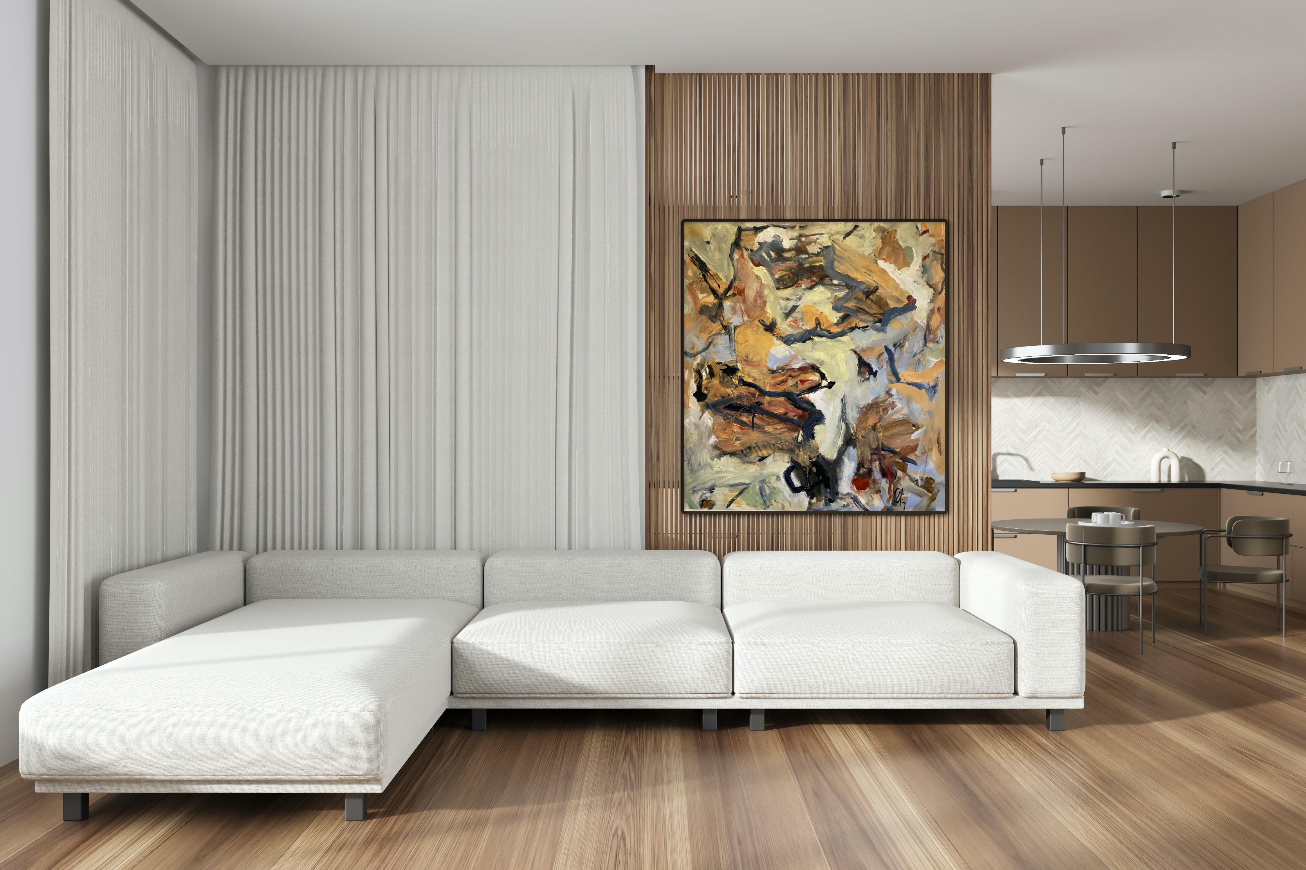 I Found Myself Among The Trees - Abstract Expressionist Painting by Lloyd Tabing