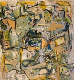 Large abstract painting, acrylic and oil paint I Cry Because I miss You