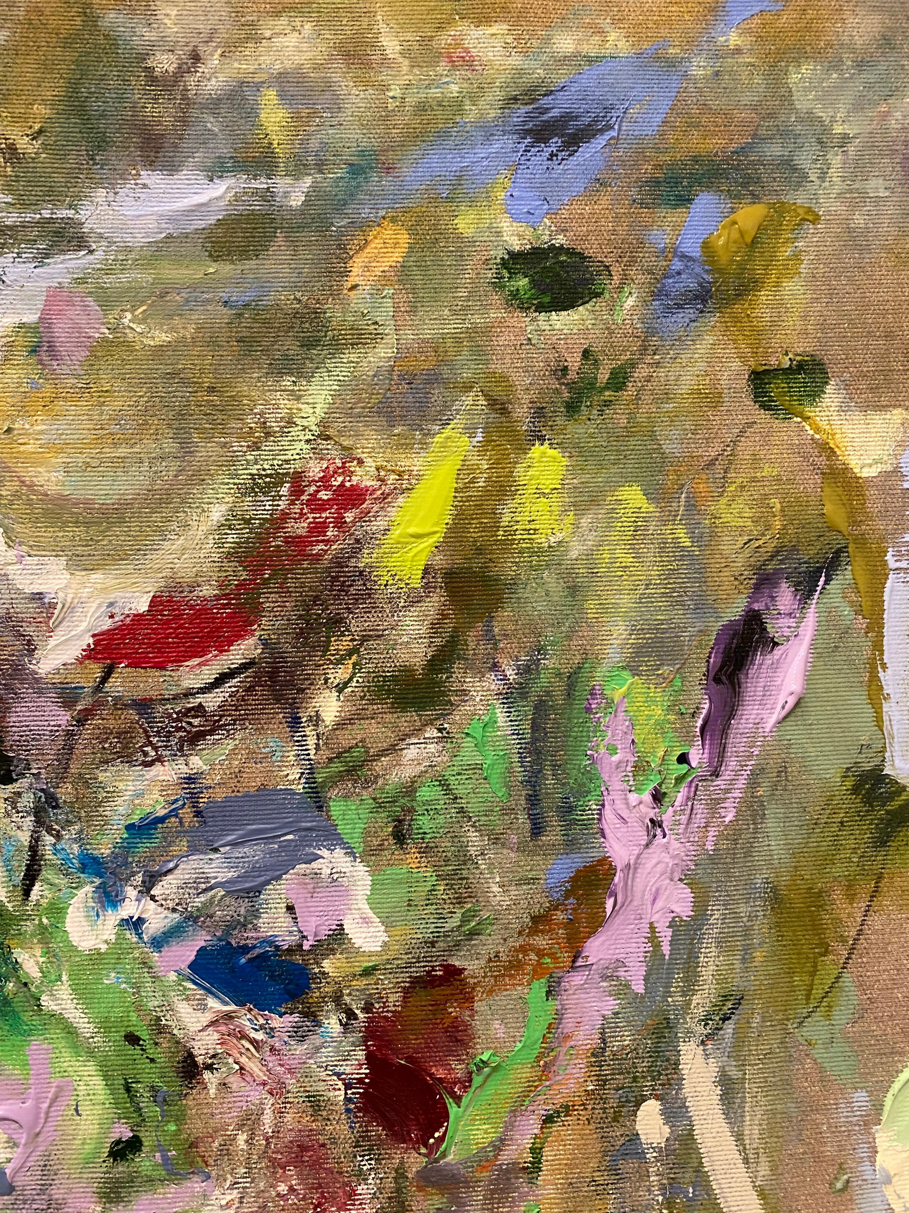 La vida no tiene reglas, púrpura, Joan Mitchell, contemporáneo, abstracto, expresionismo en venta 5