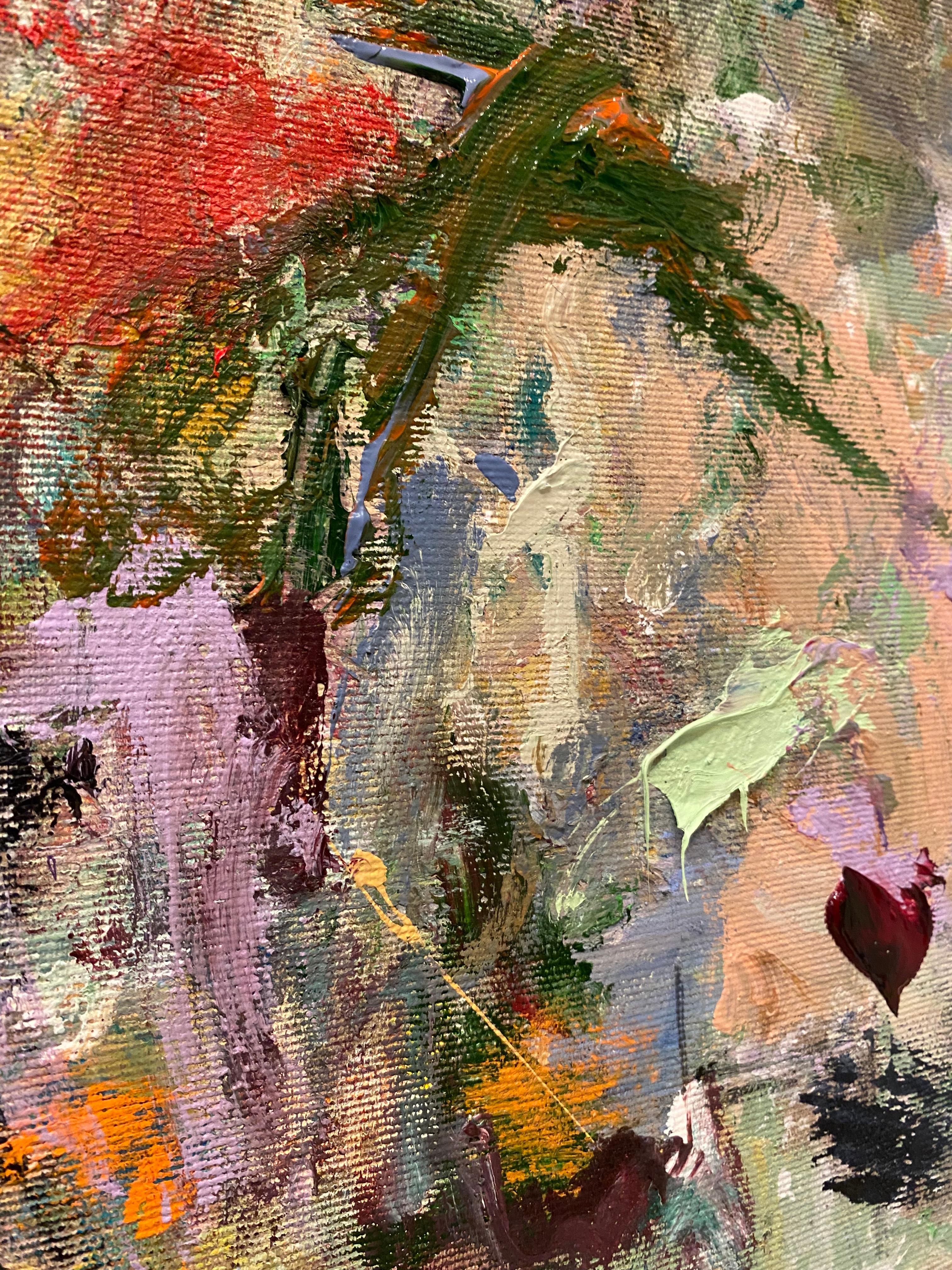 La vida no tiene reglas, púrpura, Joan Mitchell, contemporáneo, abstracto, expresionismo en venta 6