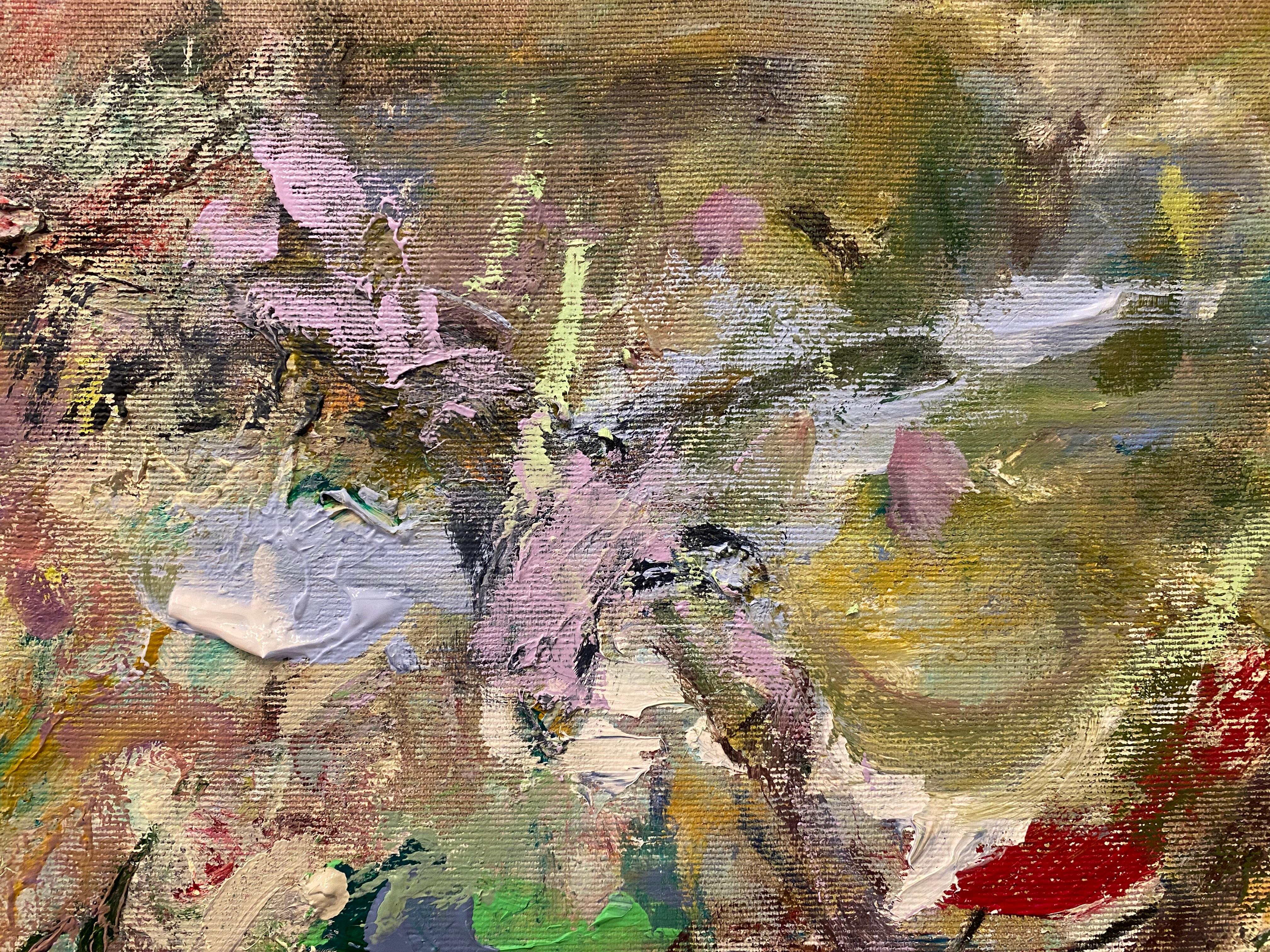 La vida no tiene reglas, púrpura, Joan Mitchell, contemporáneo, abstracto, expresionismo en venta 7