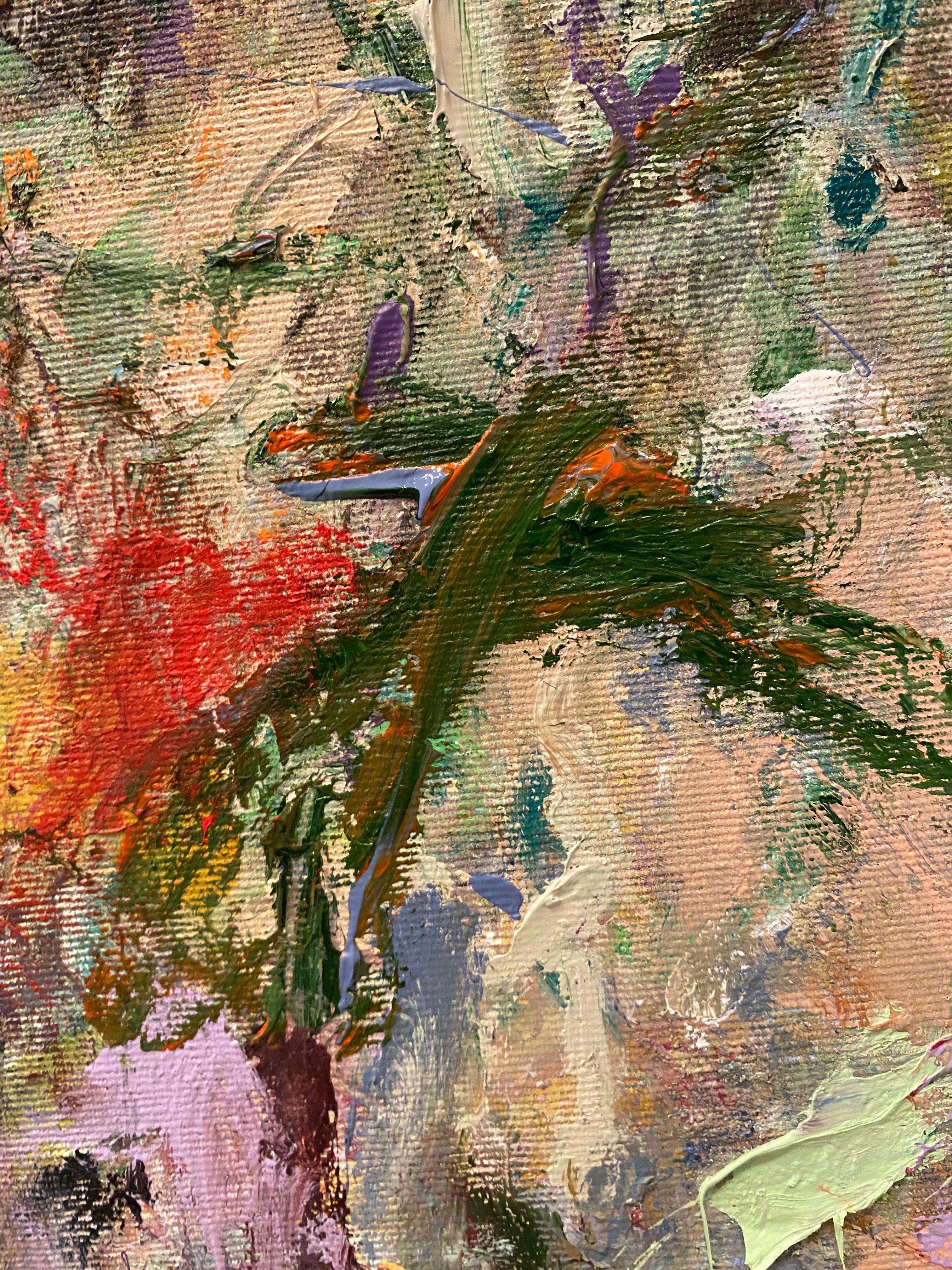 La vida no tiene reglas, púrpura, Joan Mitchell, contemporáneo, abstracto, expresionismo en venta 8