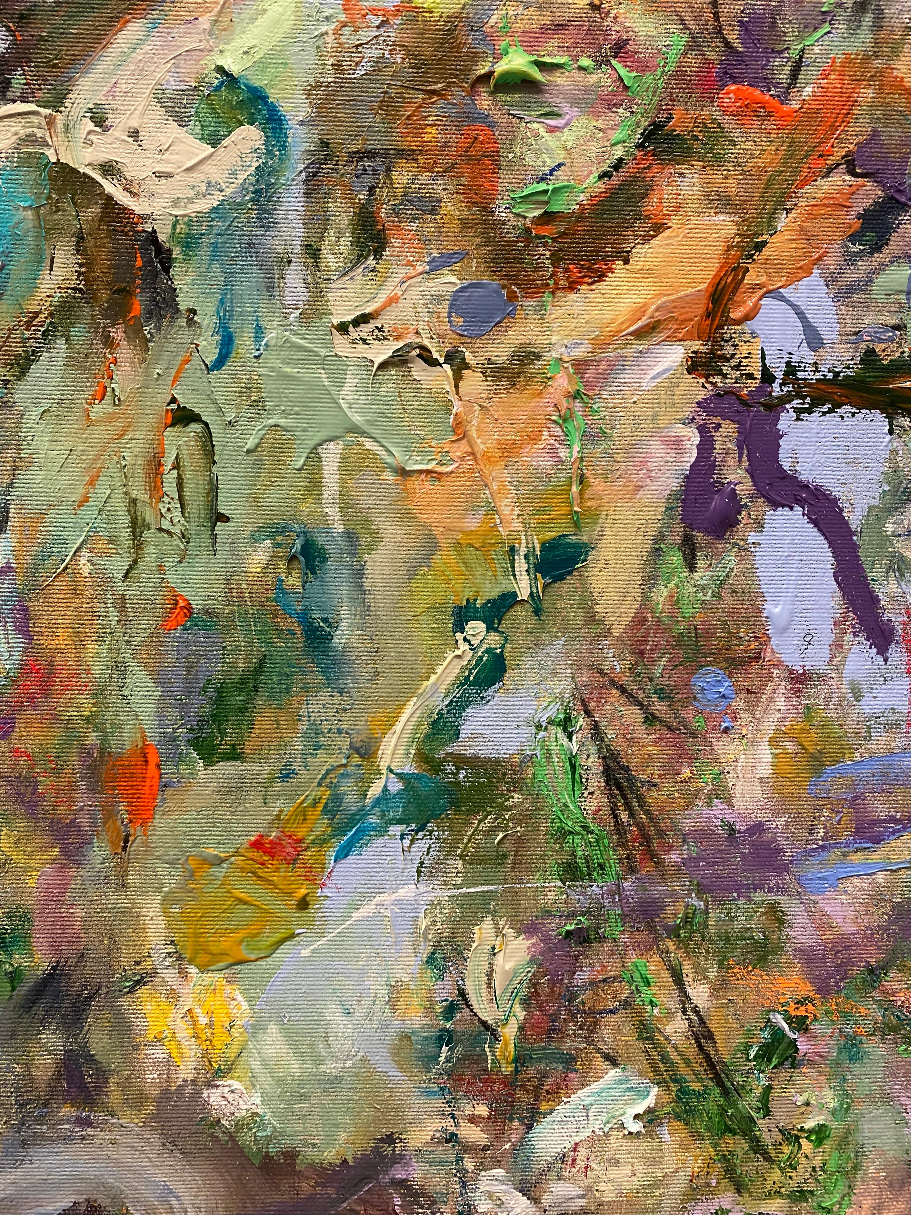 Este cuadro forma parte de una nueva serie que empecé en otoño de 2025, titulada Contemplación e Introspección. En esta serie exploro la profunda relación entre la naturaleza y la experiencia humana. La colección presenta obras contemporáneas