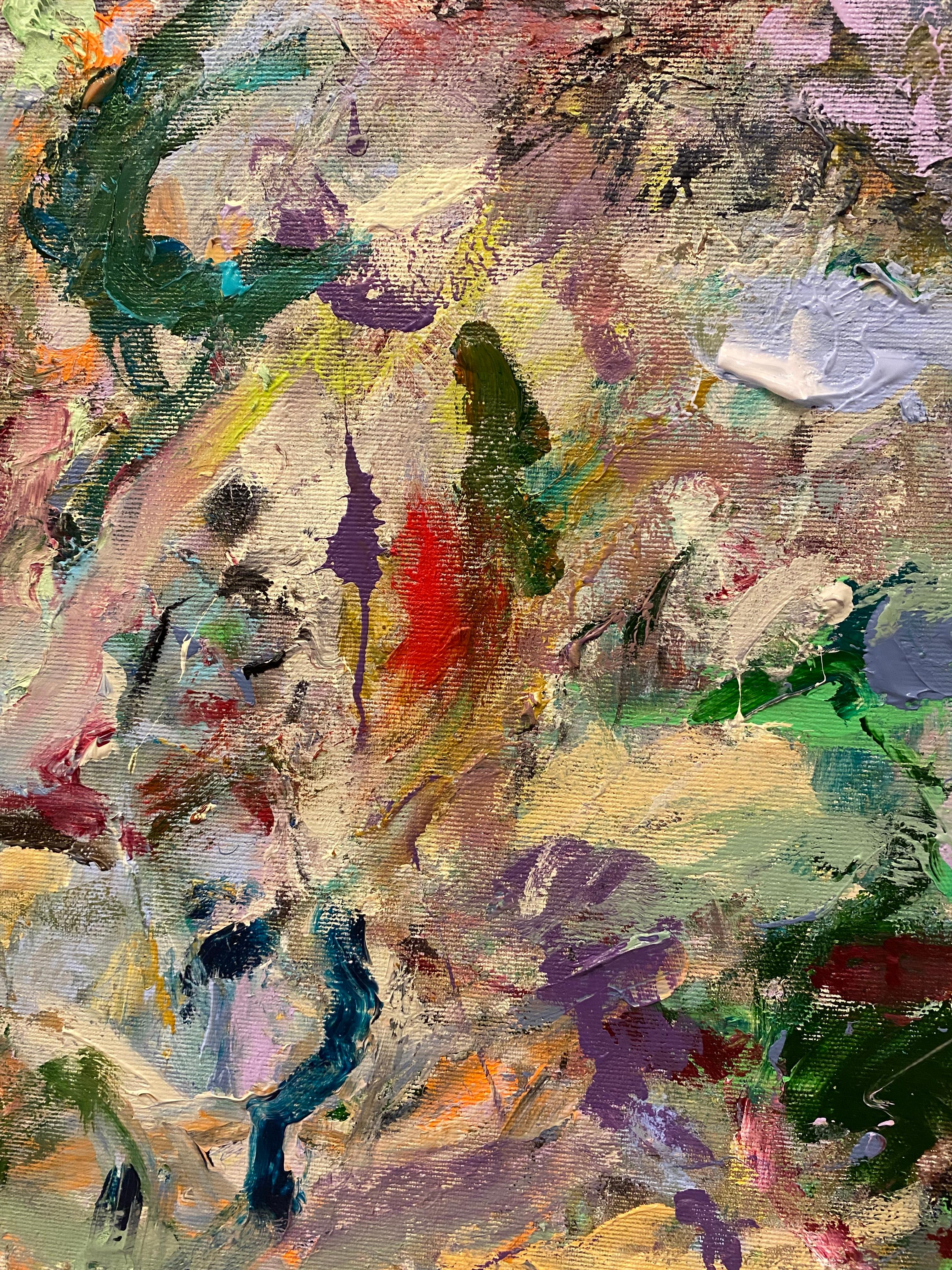 La vida no tiene reglas, púrpura, Joan Mitchell, contemporáneo, abstracto, expresionismo en venta 2