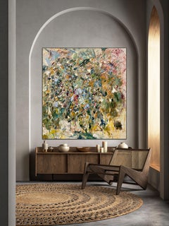 Listen, contemporary abstract, Larry Poons, Joan Mitchell, large painting, art