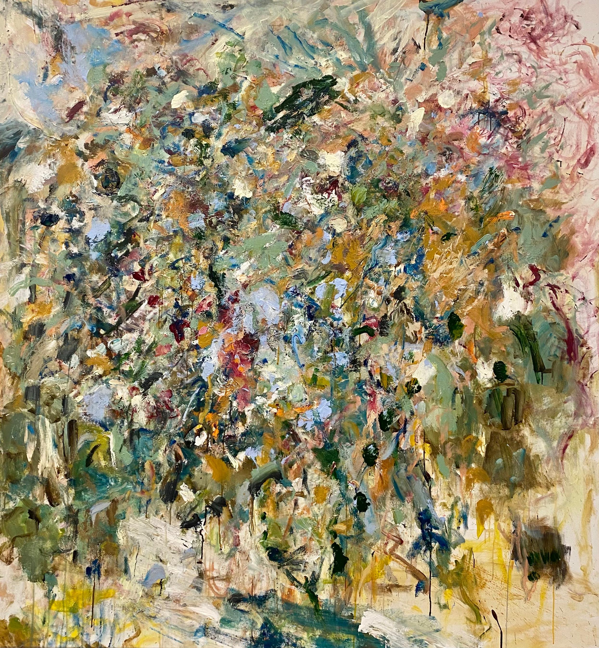 Listen, contemporary abstract, Larry Poons, Joan Mitchell, large painting, art