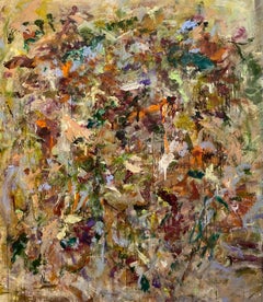 Lloyd Tabing - Listen To The Silence, burgundy, green, Joan Mitchell, expressionism, blue Listen To The Silence, burgundy, green, Joan Mitchell, expressionism, blue