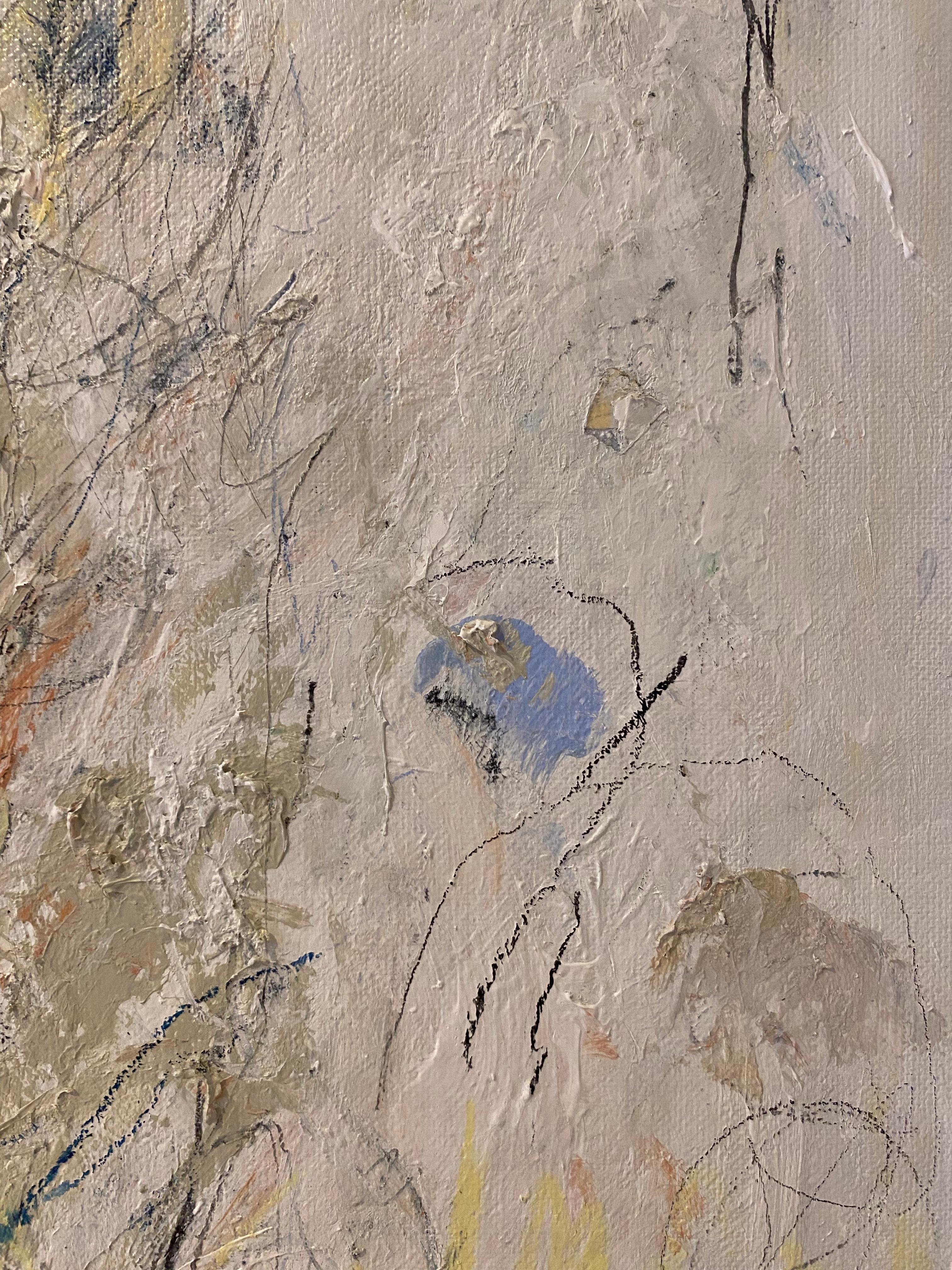 Escucha tu alma, minimalista, contemporáneo, sencillo, cy twombly - Painting Abstracto de Lloyd Tabing