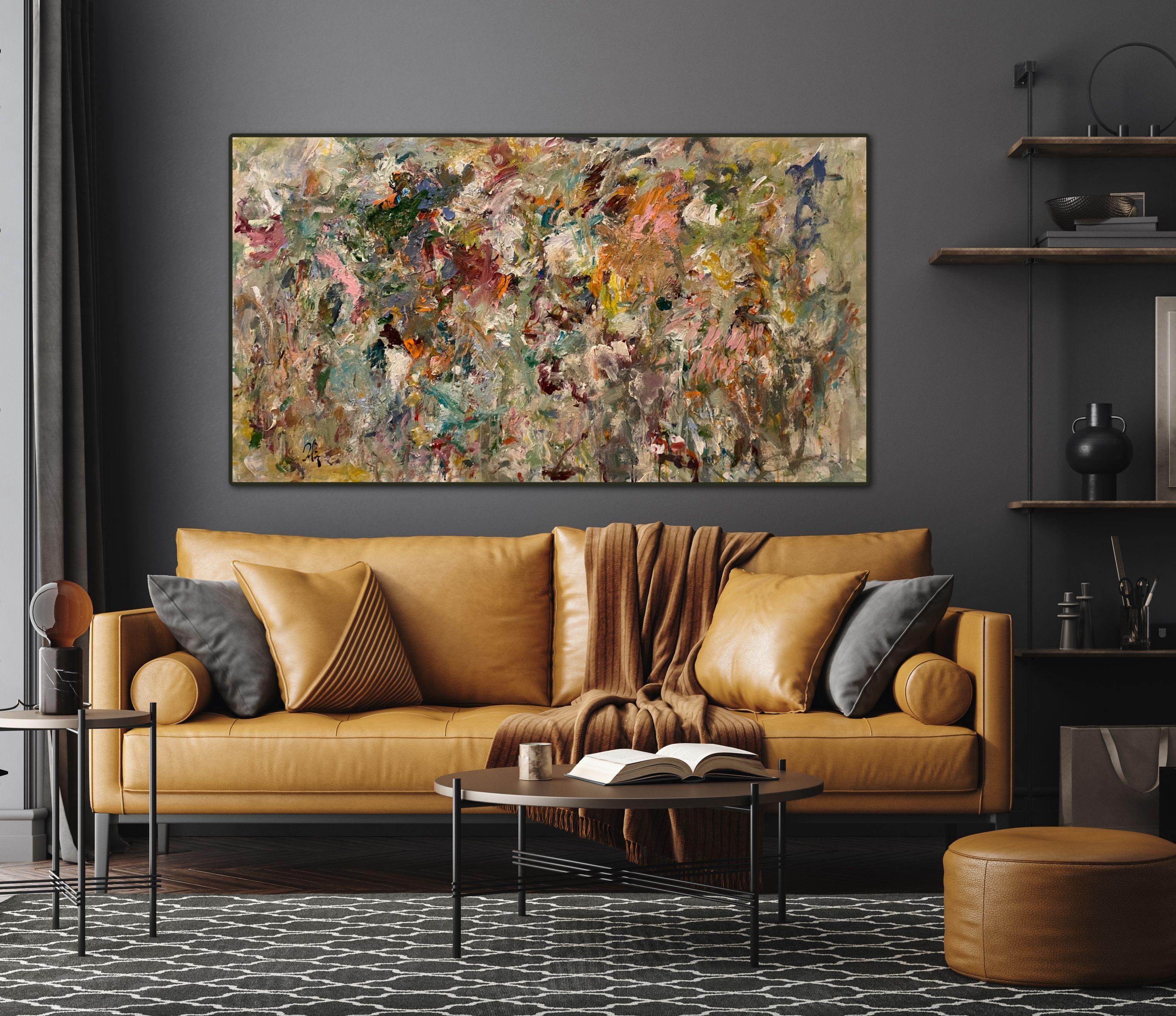 Die Dunkelheit bewußt machen, Joan Mitchell, de Kooning, Expressionismus, Farbe – Painting von Lloyd Tabing