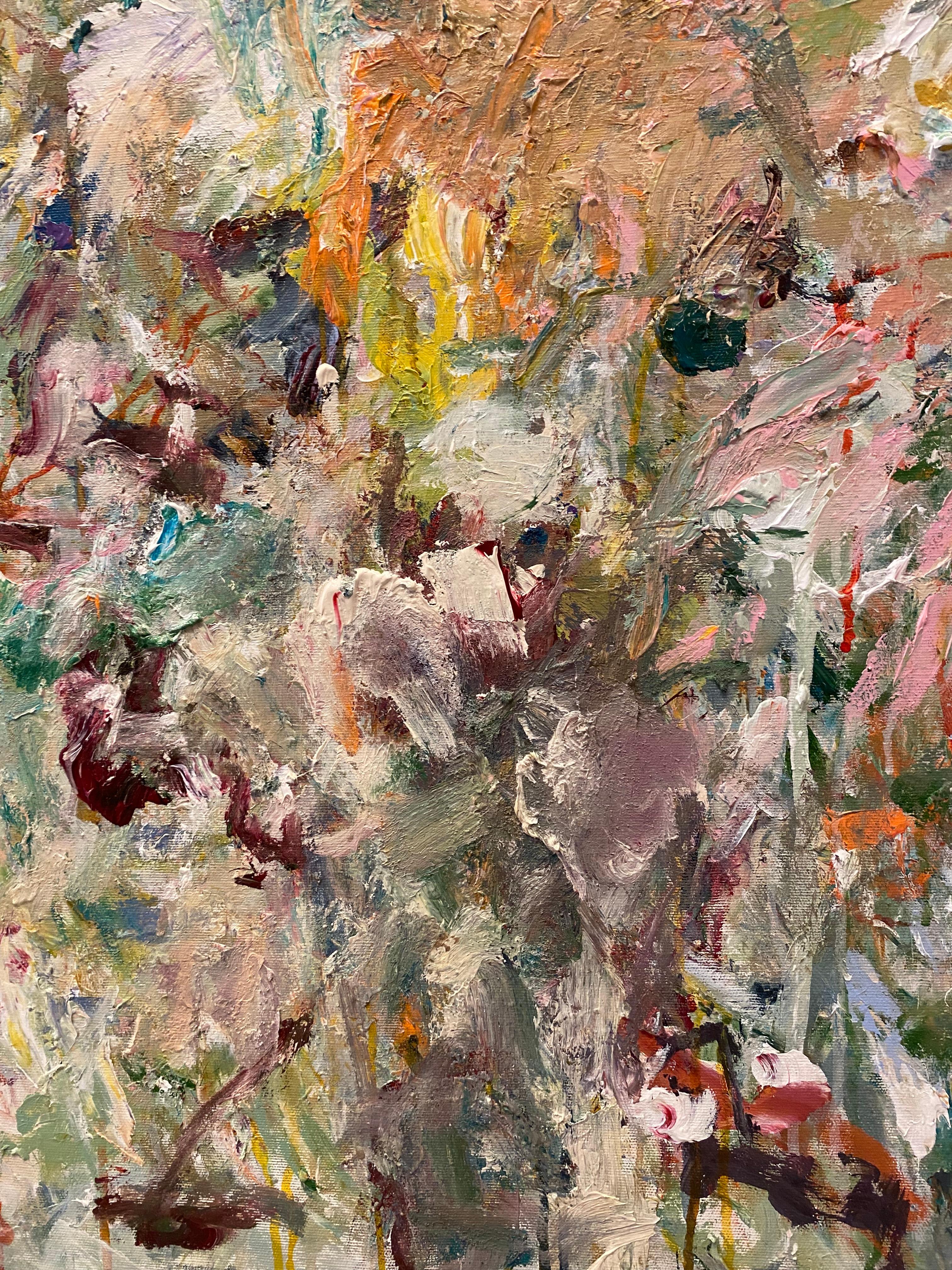 Die Dunkelheit bewußt machen, Joan Mitchell, de Kooning, Expressionismus, Farbe (Braun), Abstract Painting, von Lloyd Tabing