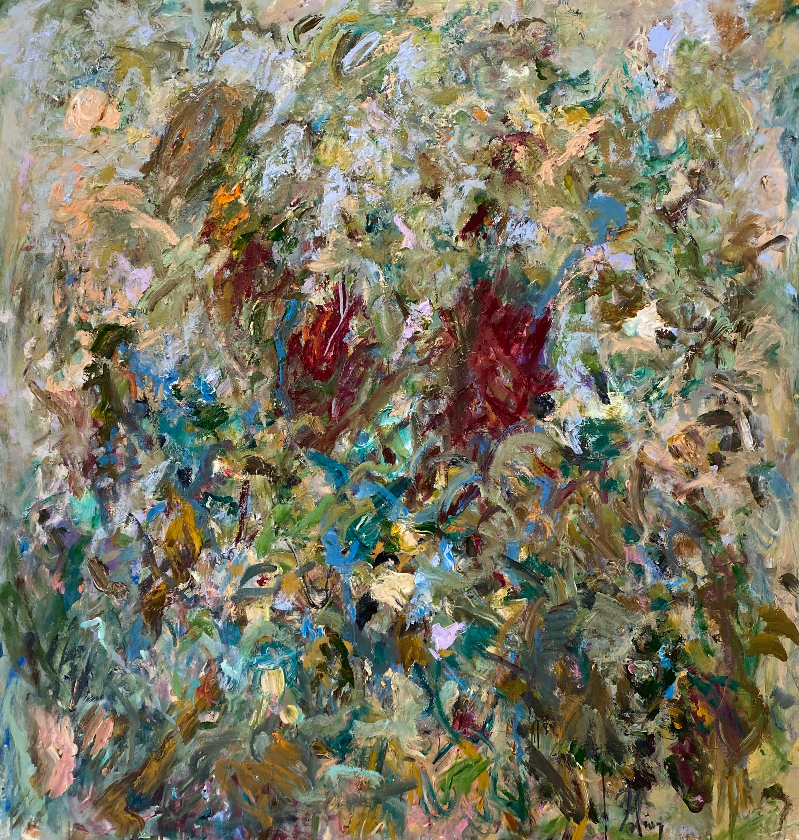 Piedras y acero, abstracto contemporáneo, joan mitchell, Larry Poons, naturaleza