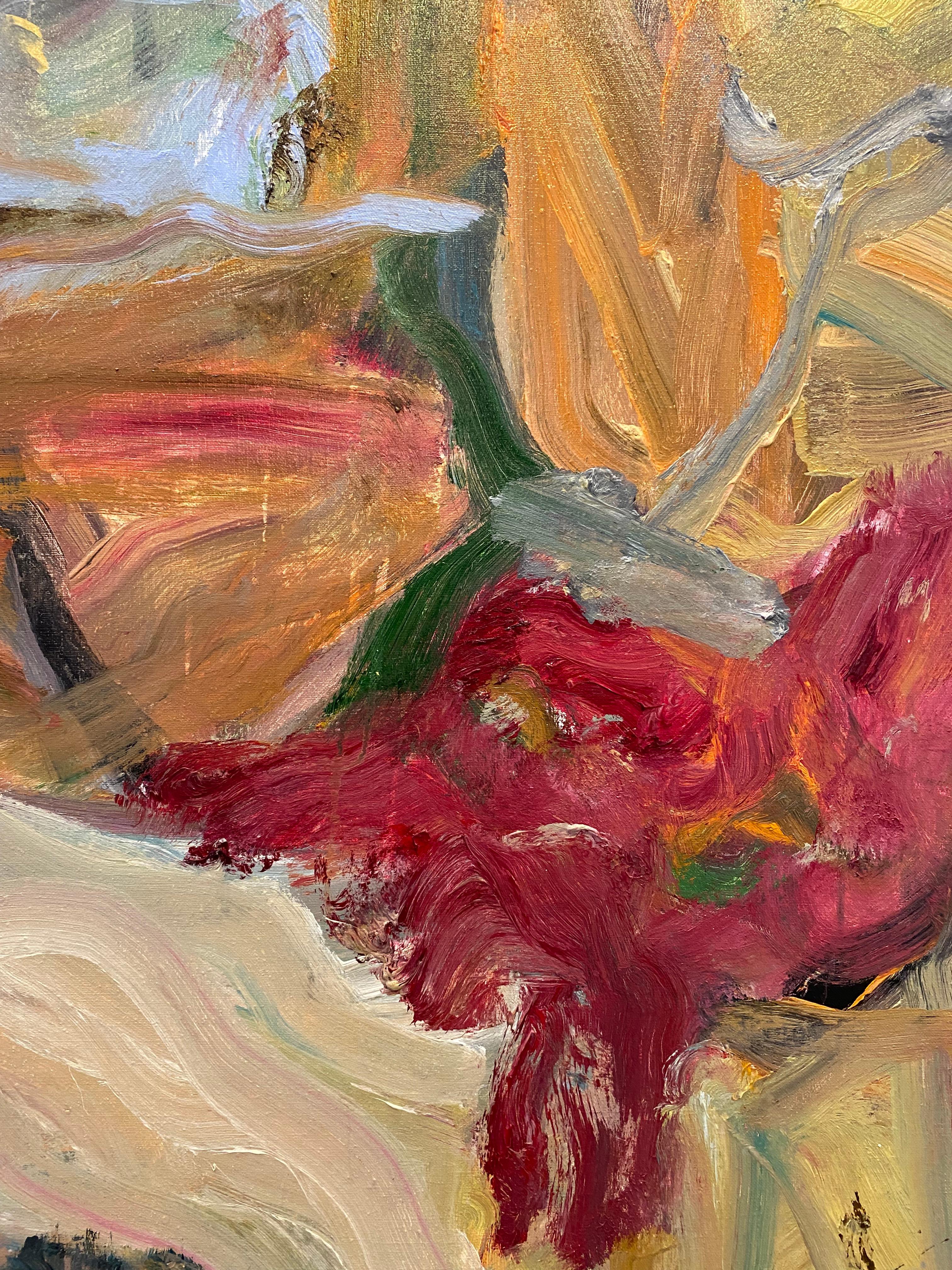 Il movimento degli alberi nel vento - Painting Espressionismo astratto di Lloyd Tabing