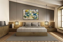 The Song Of Rain, soft, joan mitchell, yellow, horizontal, Saito, expressionism