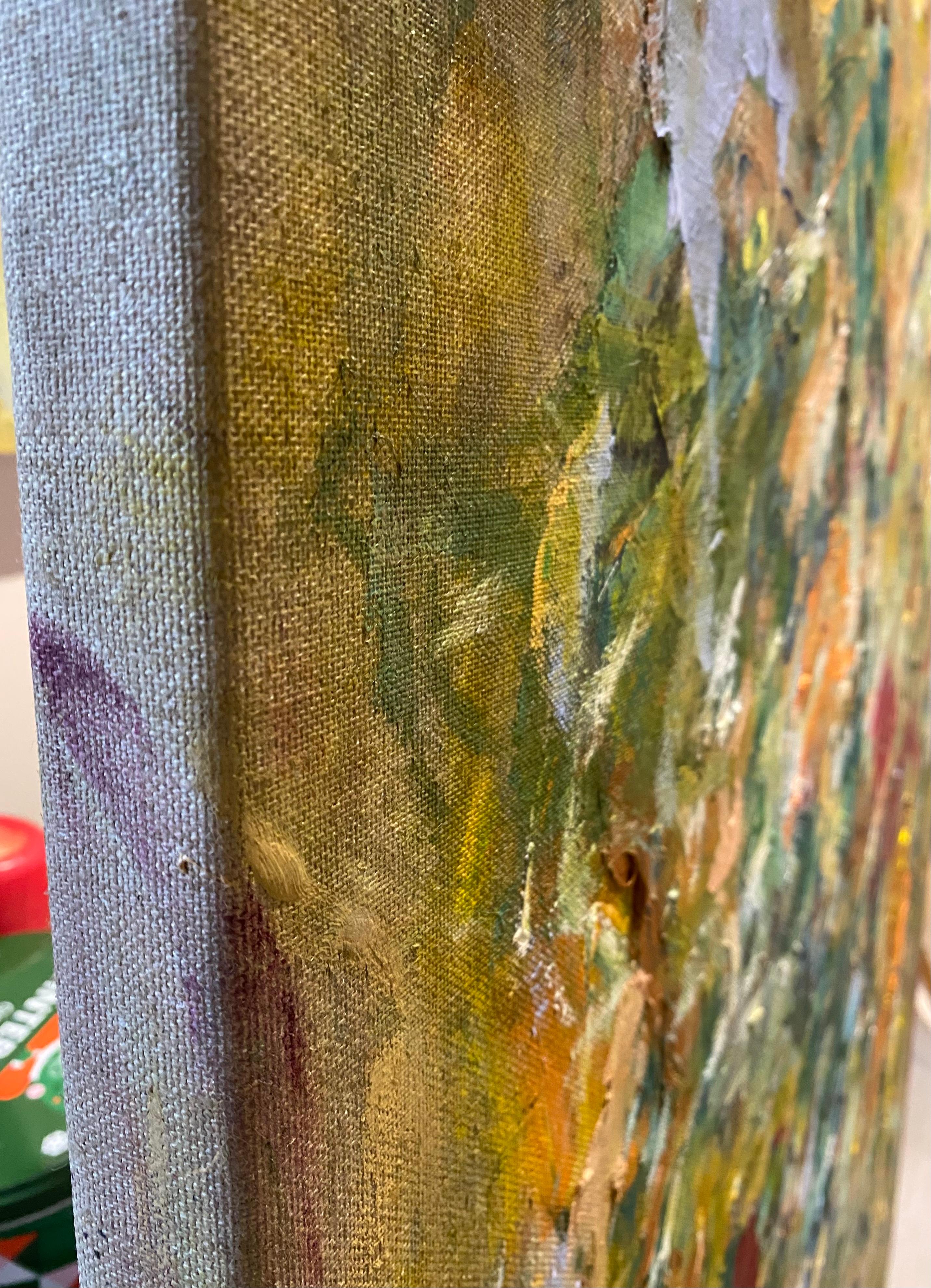 The Weight of Emptiness, raw linen, joan mitchell, de kooning, nature, Poons For Sale 8