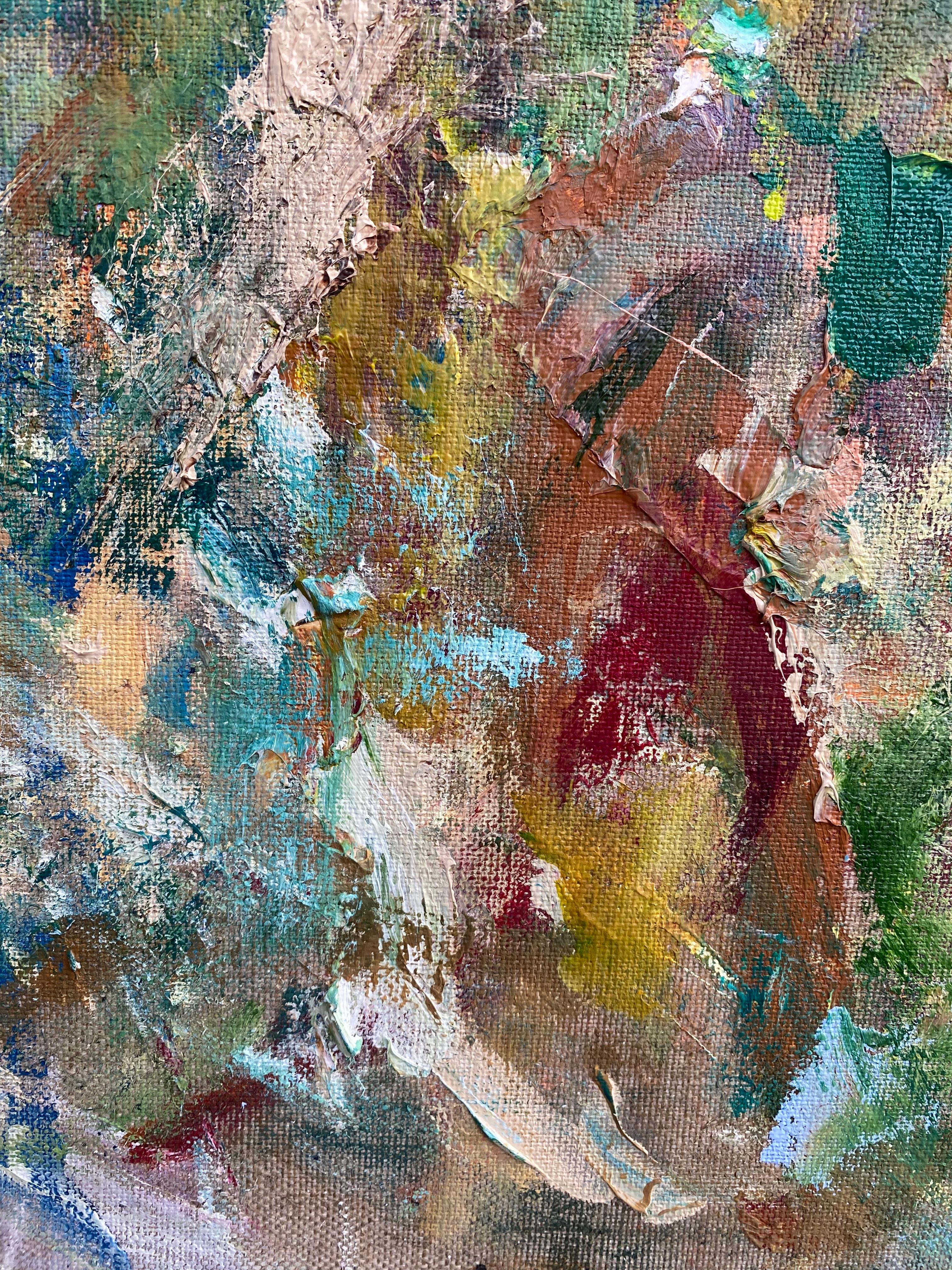 The Weight of Emptiness, raw linen, joan mitchell, de kooning, nature, Poons For Sale 1