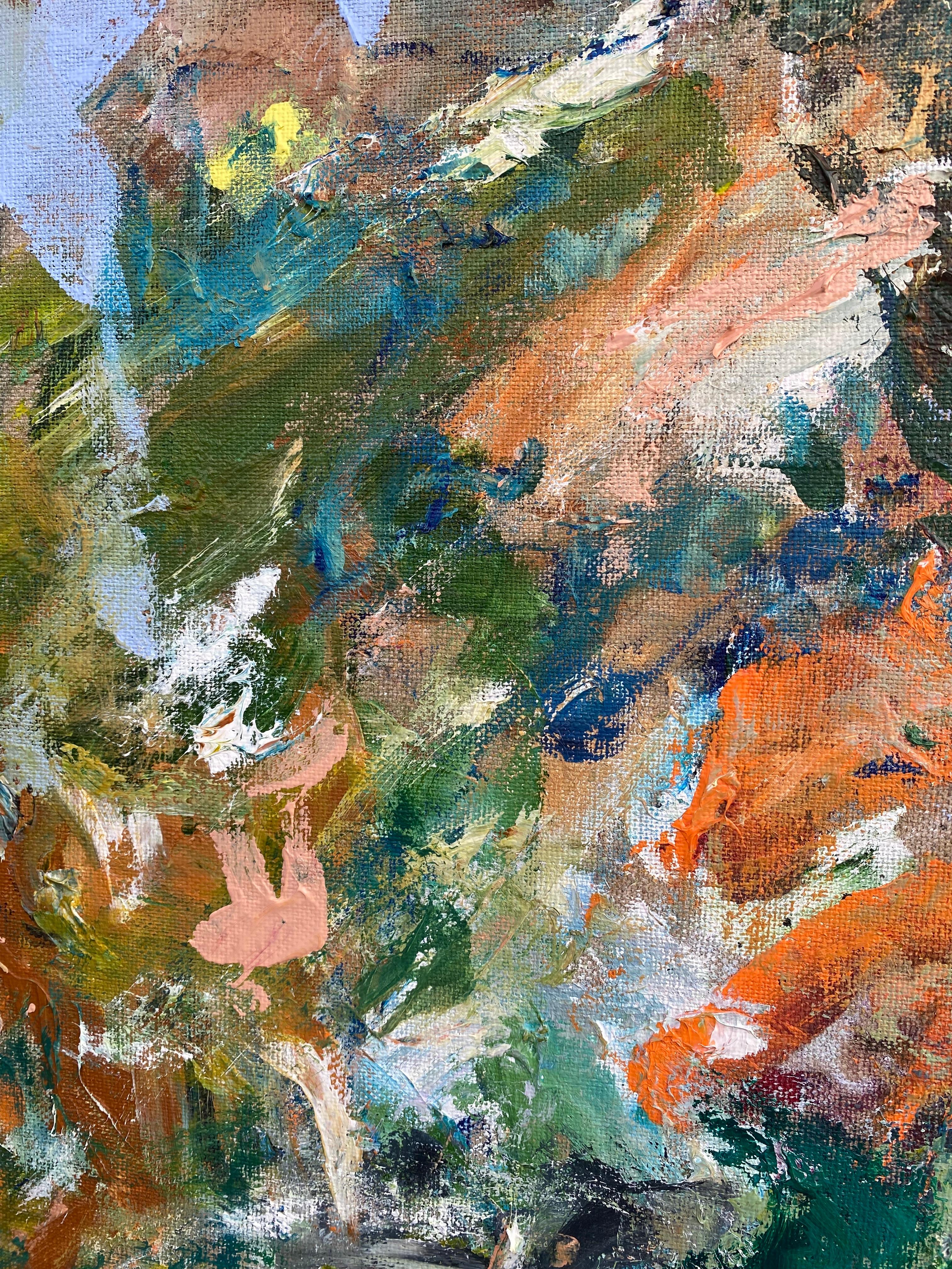 The Weight of Emptiness, raw linen, joan mitchell, de kooning, nature, Poons For Sale 3