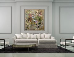 Traveling Alone, expressionism, Joan Mitchell, contemporary art, nature, pink