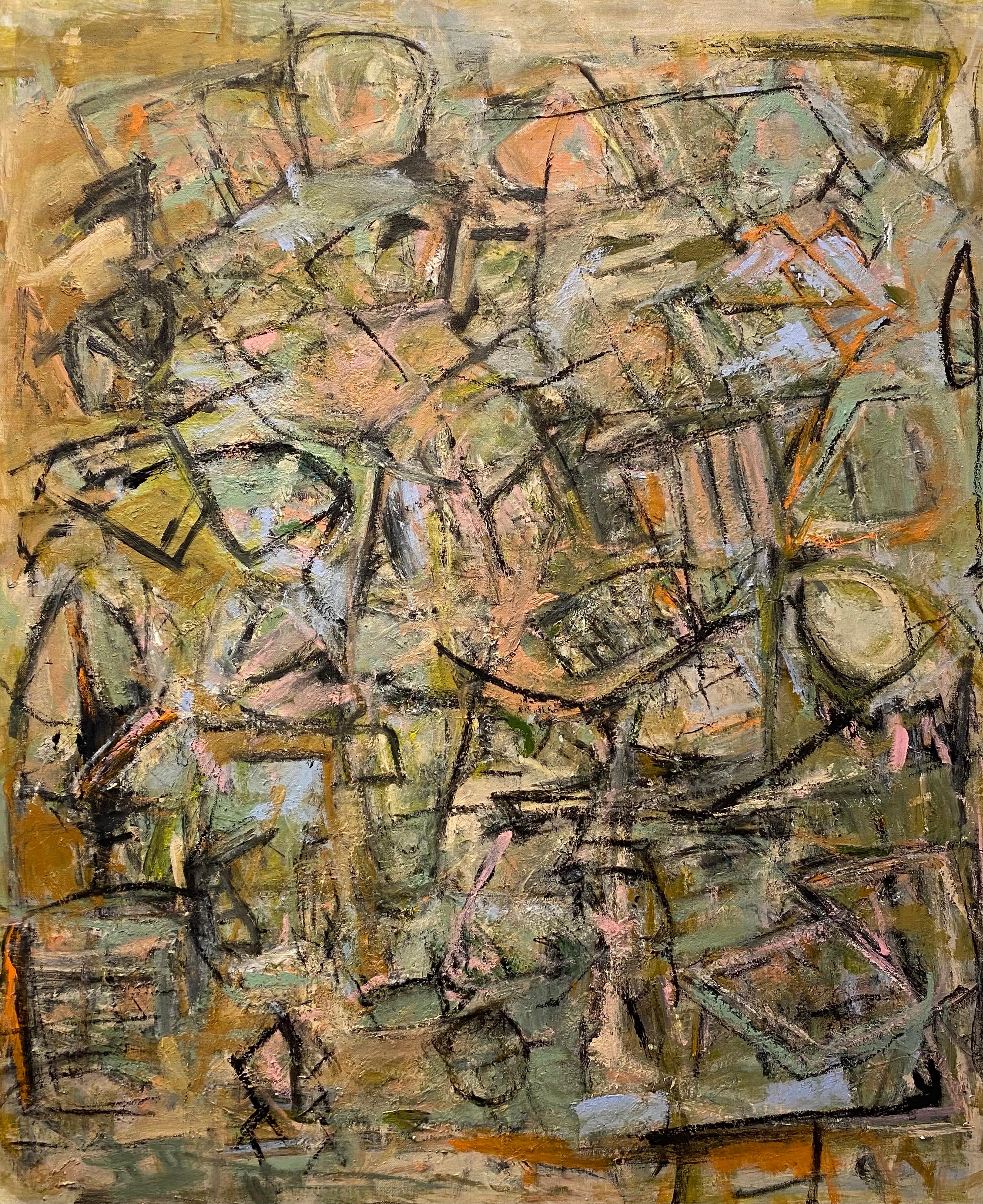 Abstract Painting de Lloyd Tabing - Esperando que ocurra algo