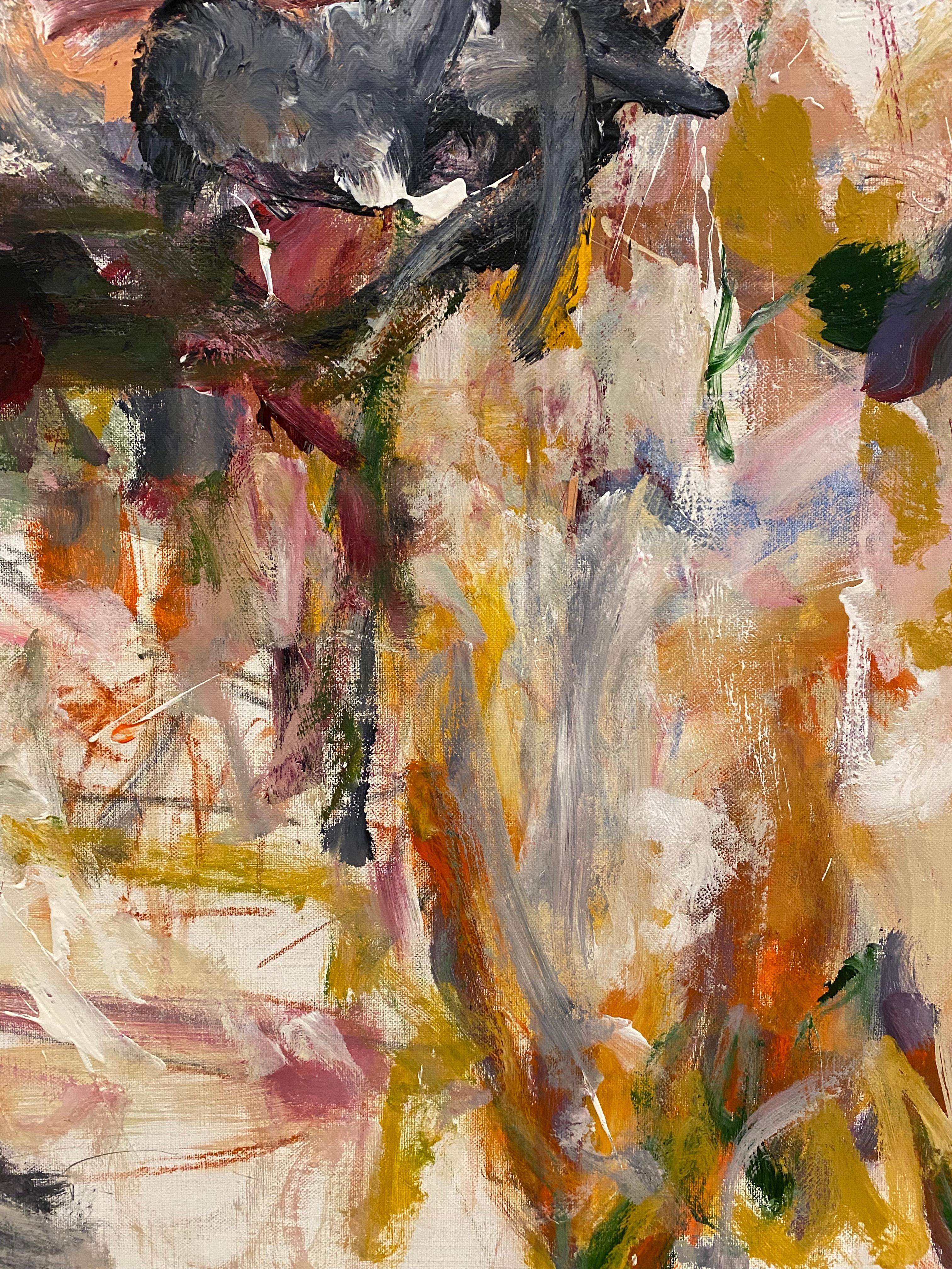 Words Of A Story  - Abstract Expressionist Painting by Lloyd Tabing