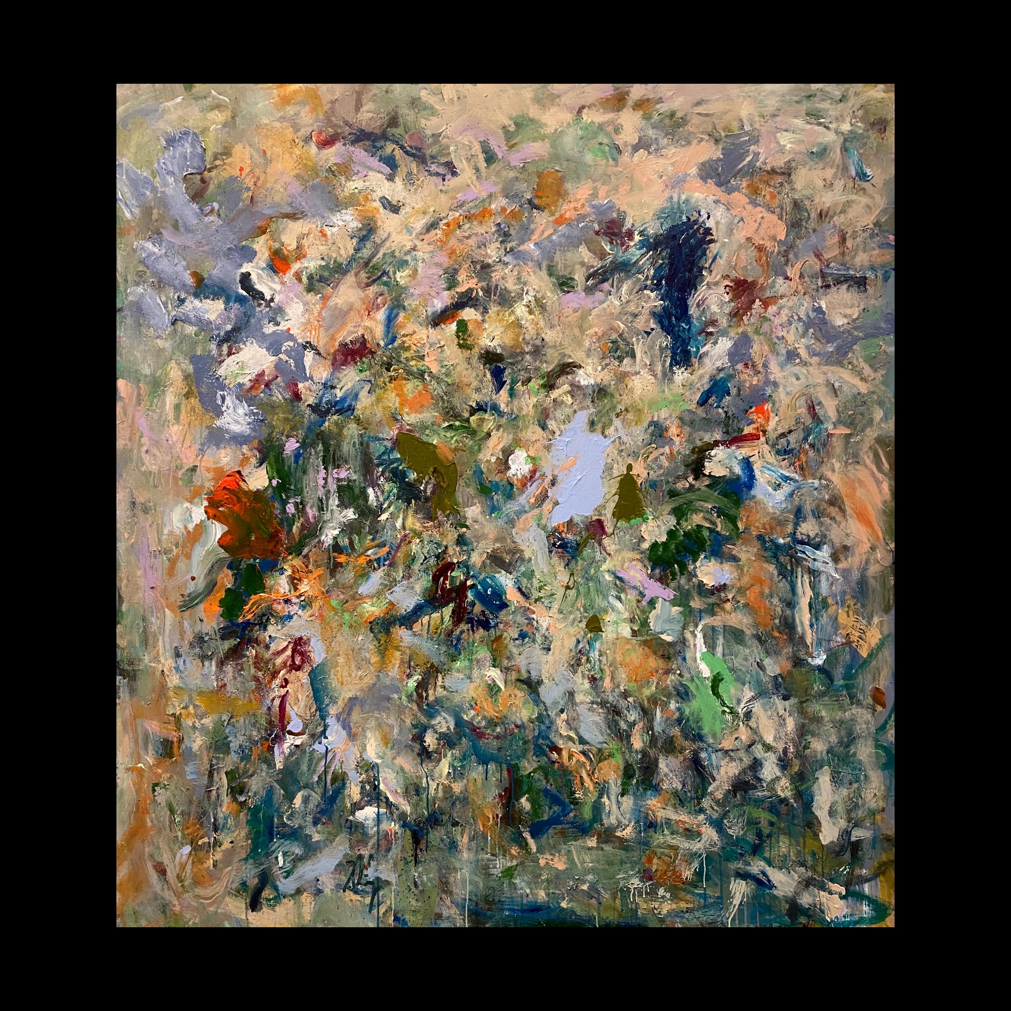 Your Eternal Journey, Joan Mitchell, Larry Poons, de Kooning, expressionism - Painting by Lloyd Tabing