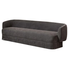 Lloyd Three-Seat Sofa with Fringes by Glenn Sestig x Giobagnara