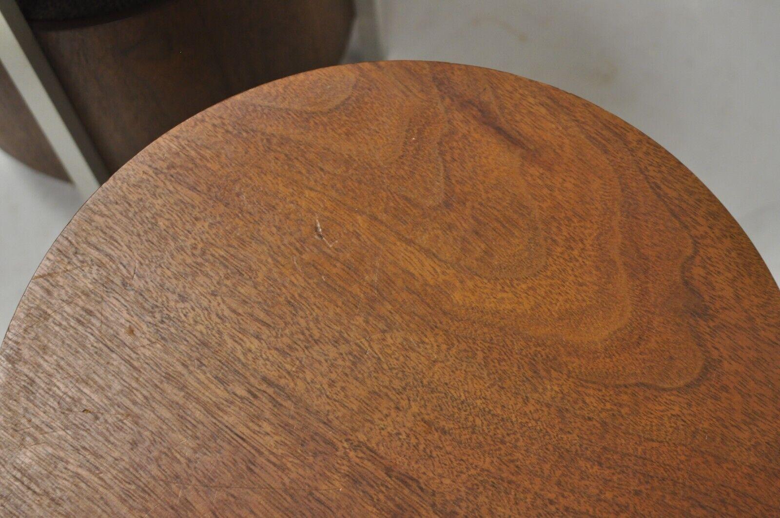 Lloyd's Speaker Model 2W22-148A Teak & Aluminum Round Mid Century Speakers- Pair 2