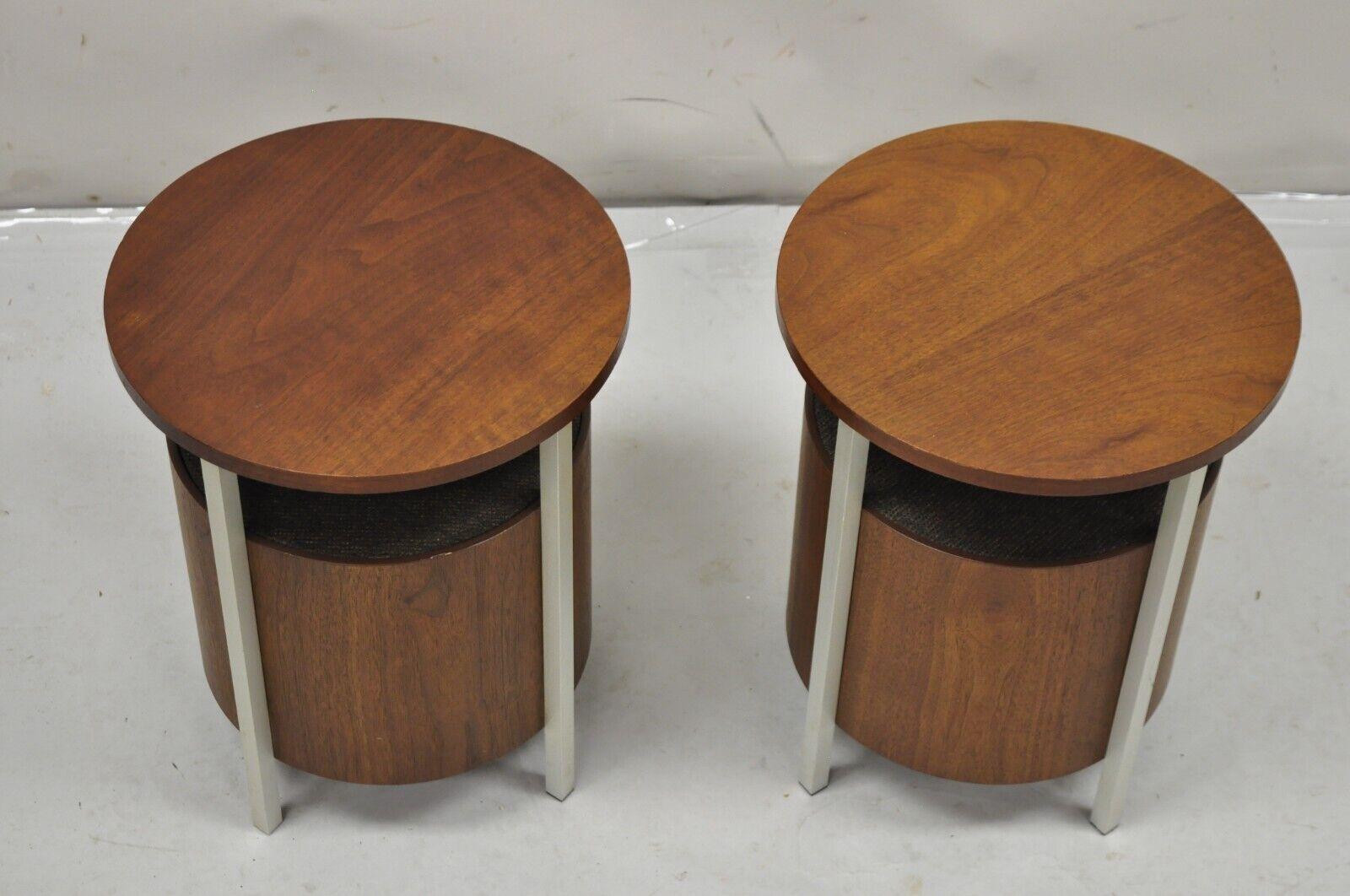 vintage end table speakers