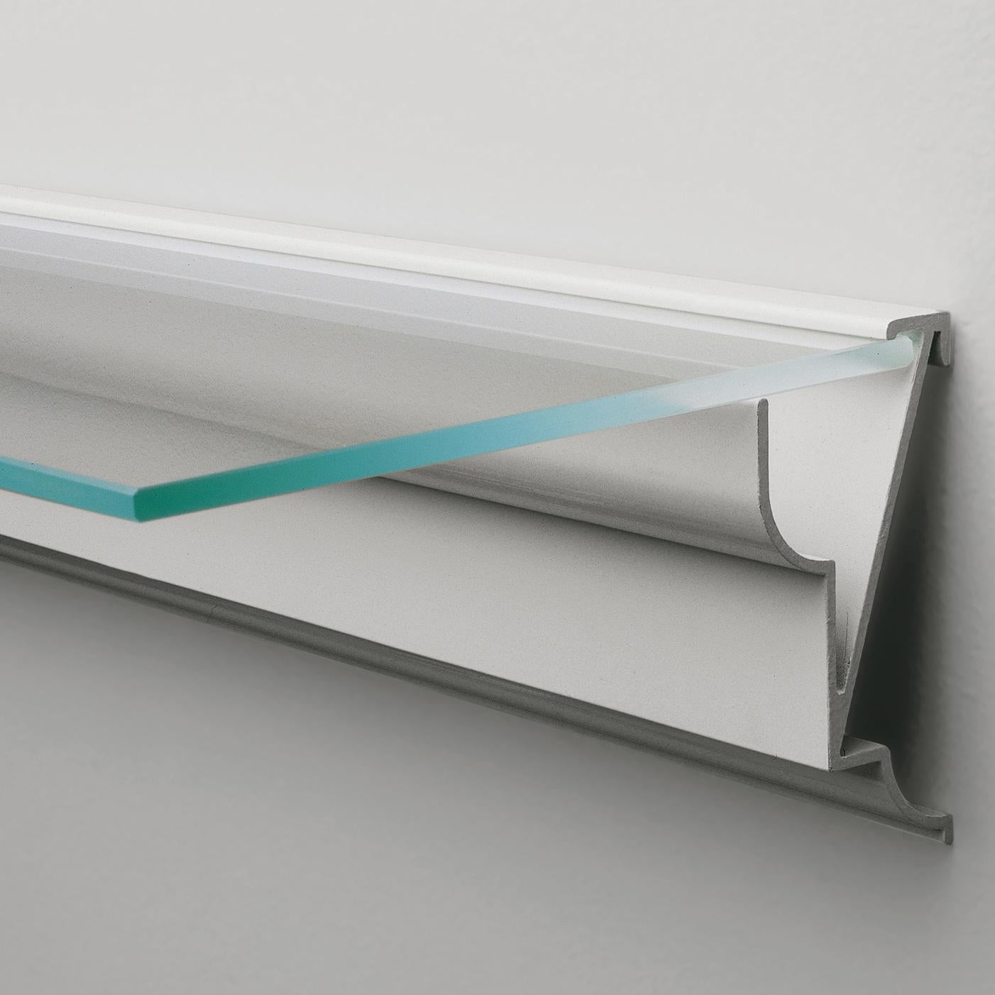 Spanish Lluís Cloet, Oscar Tusquets Shelve 'Hialina' Aluminium / Glass by BD Barcelona