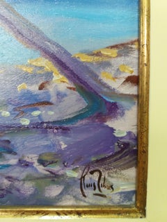 coast of Mallorca. original figurative acrylic painting