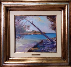coast of Mallorca. original figurative acrylic painting