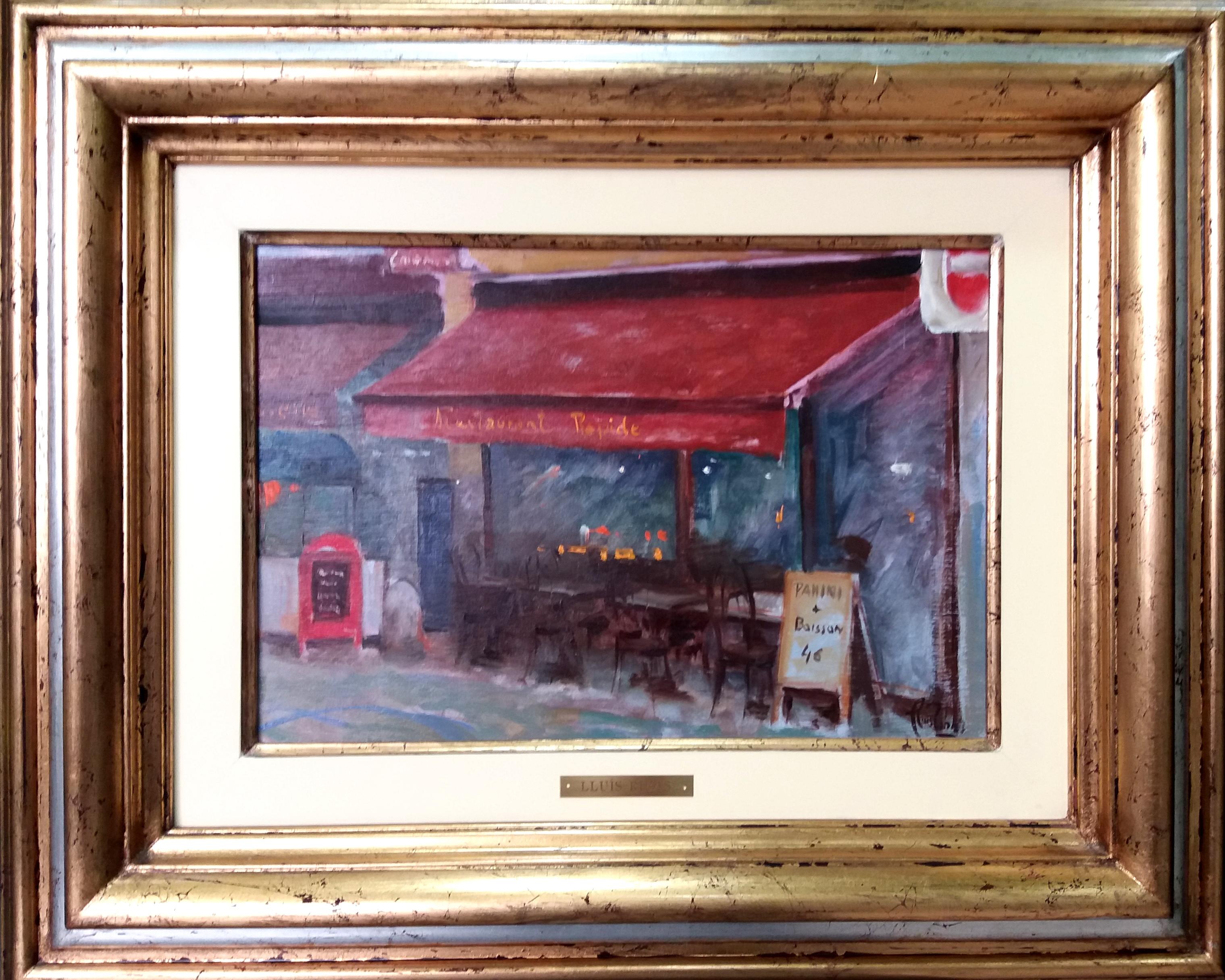 LLuis Ribas   Fachada Paisaje urbano. figurativo original - Painting de Lluis Ribas