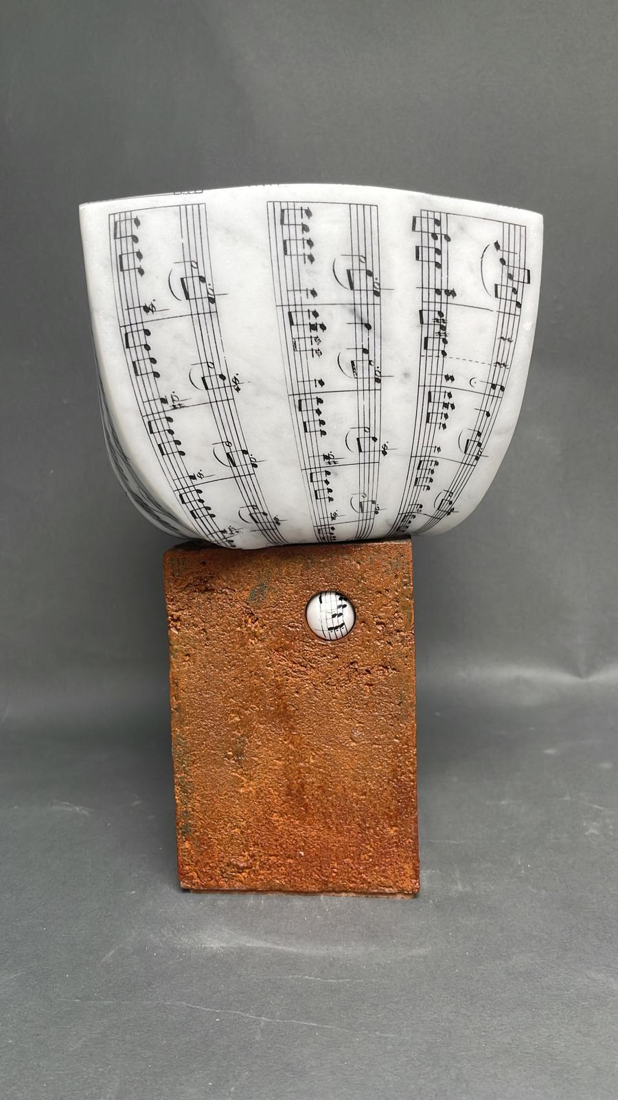 Fuga F - 21st Century, Contemporary, Abstract Sculpture, Music, Script