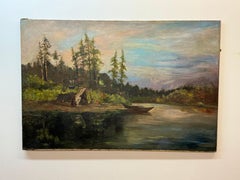 Landschaftscampment am Fluss