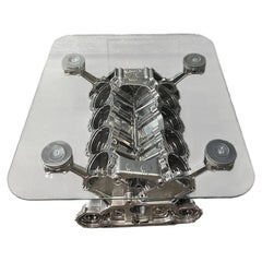 LMP1 Le Mans Racing Engine Block Coffee Table Motorsport Art Sculpture