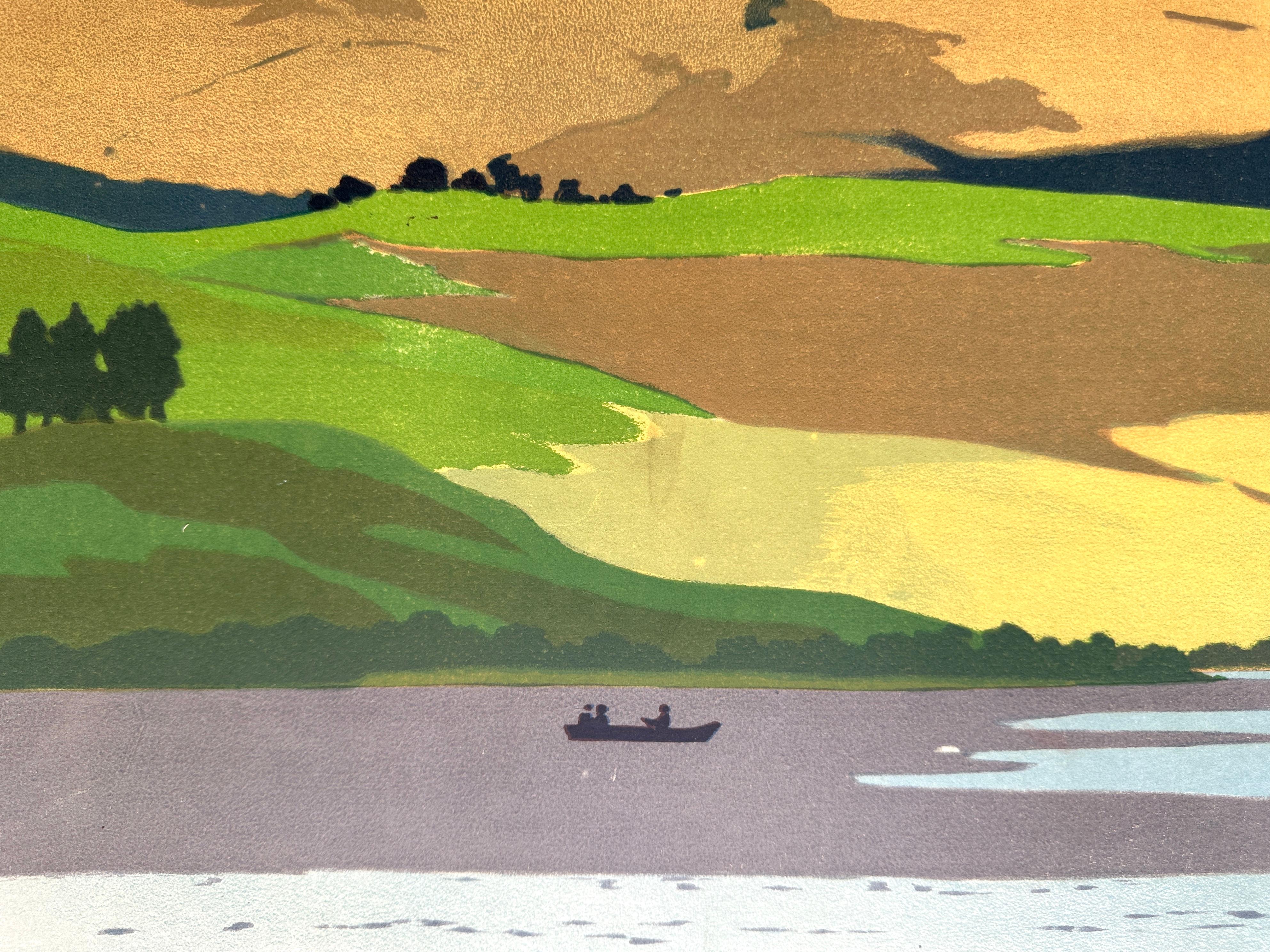 Affiche de voyage originale de la LMS LNER Loch Awe par Norman Wilkinson, années 1930 en vente 4