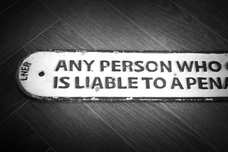 Lner Original Repainted Cast Iron Sign For Sale at 1stDibs | sw cast iron