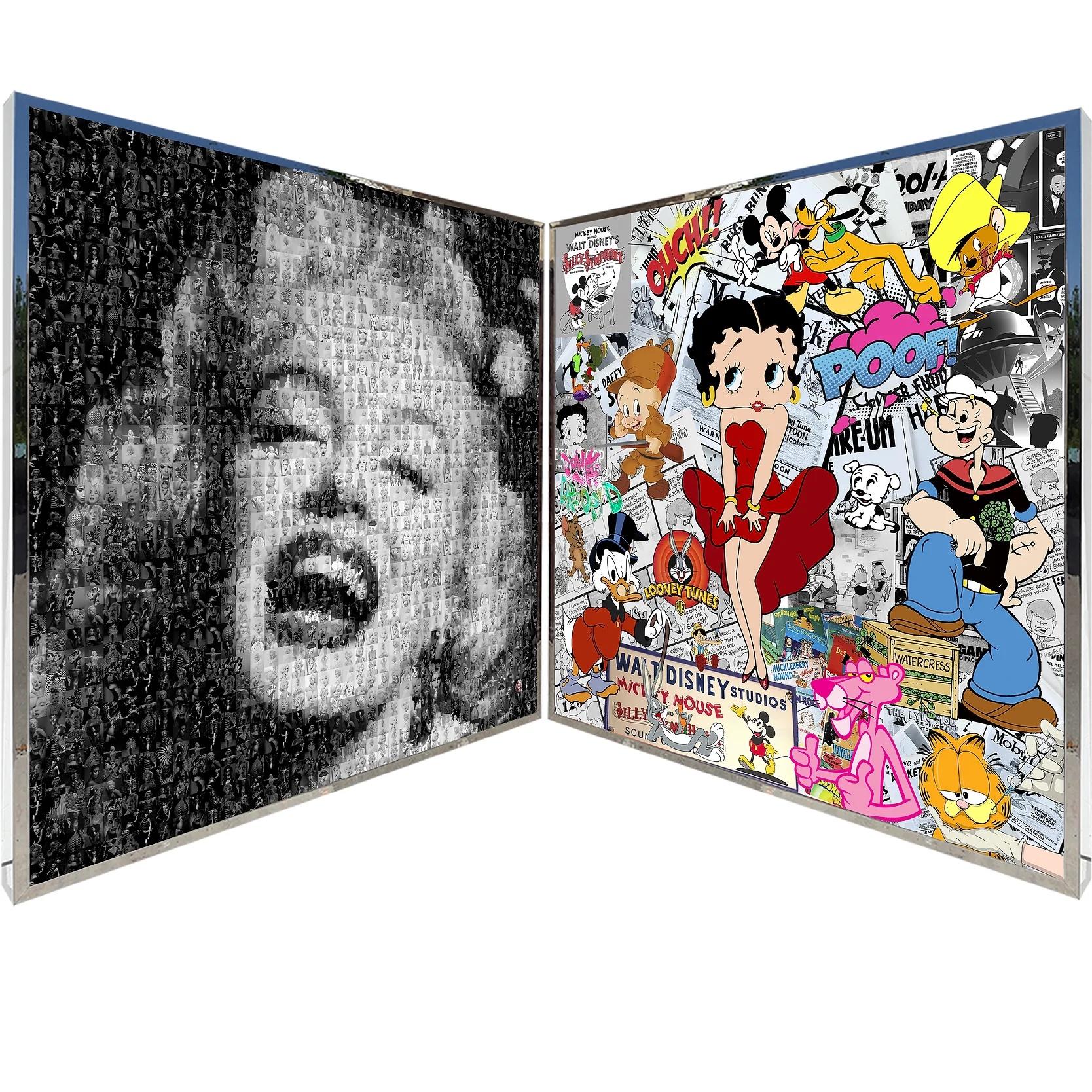 Art cinétique à chaud - Marilyn Monroe  - Pop Art Mixed Media Art par LNG