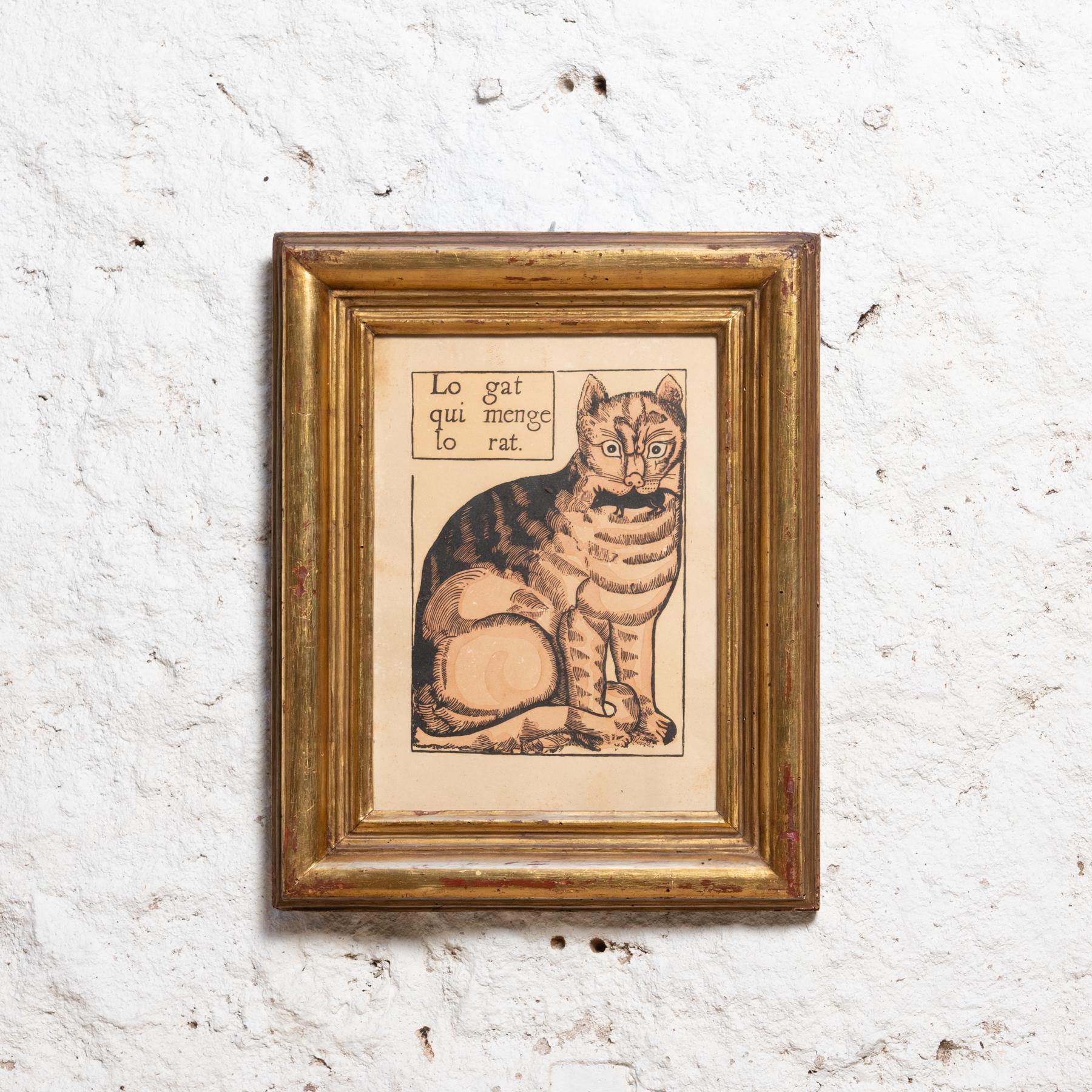 Traditional framed artwork from France, circa 1930

By unknown artist.

In original condition, with minor wear consistent of age and use, preserving a beautiful patina.