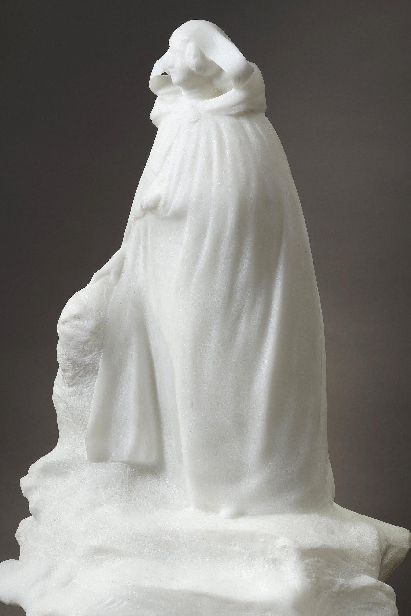 Gabbiani
di Léo LAPORTE-BLAIRSY (1865-1923)

Scultura in marmo bianco di Carrara
firmato sulla base 