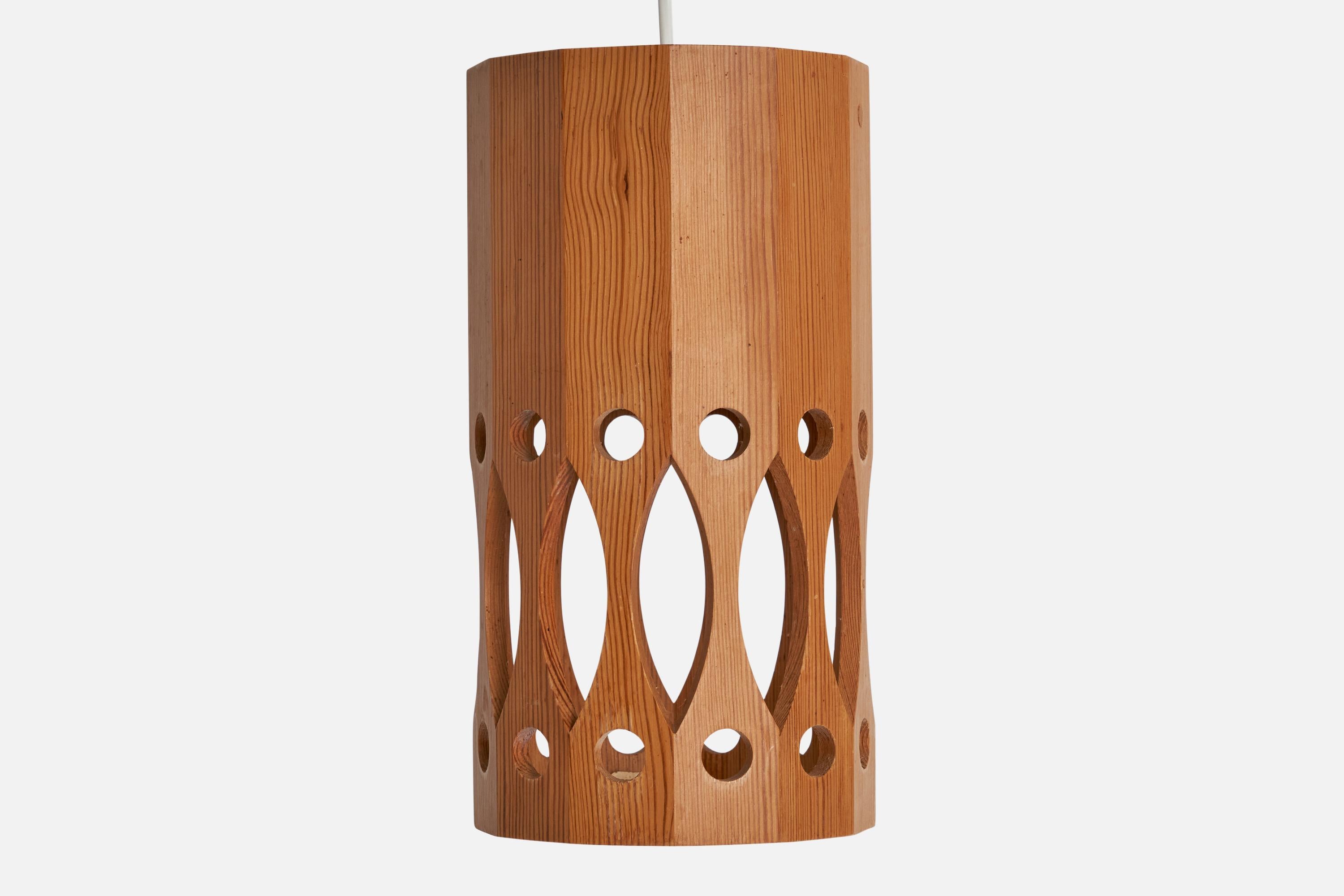 Fin du 20e siècle I.L.A. Lampe à suspension Nilsson, pin, Suède, 1970 en vente