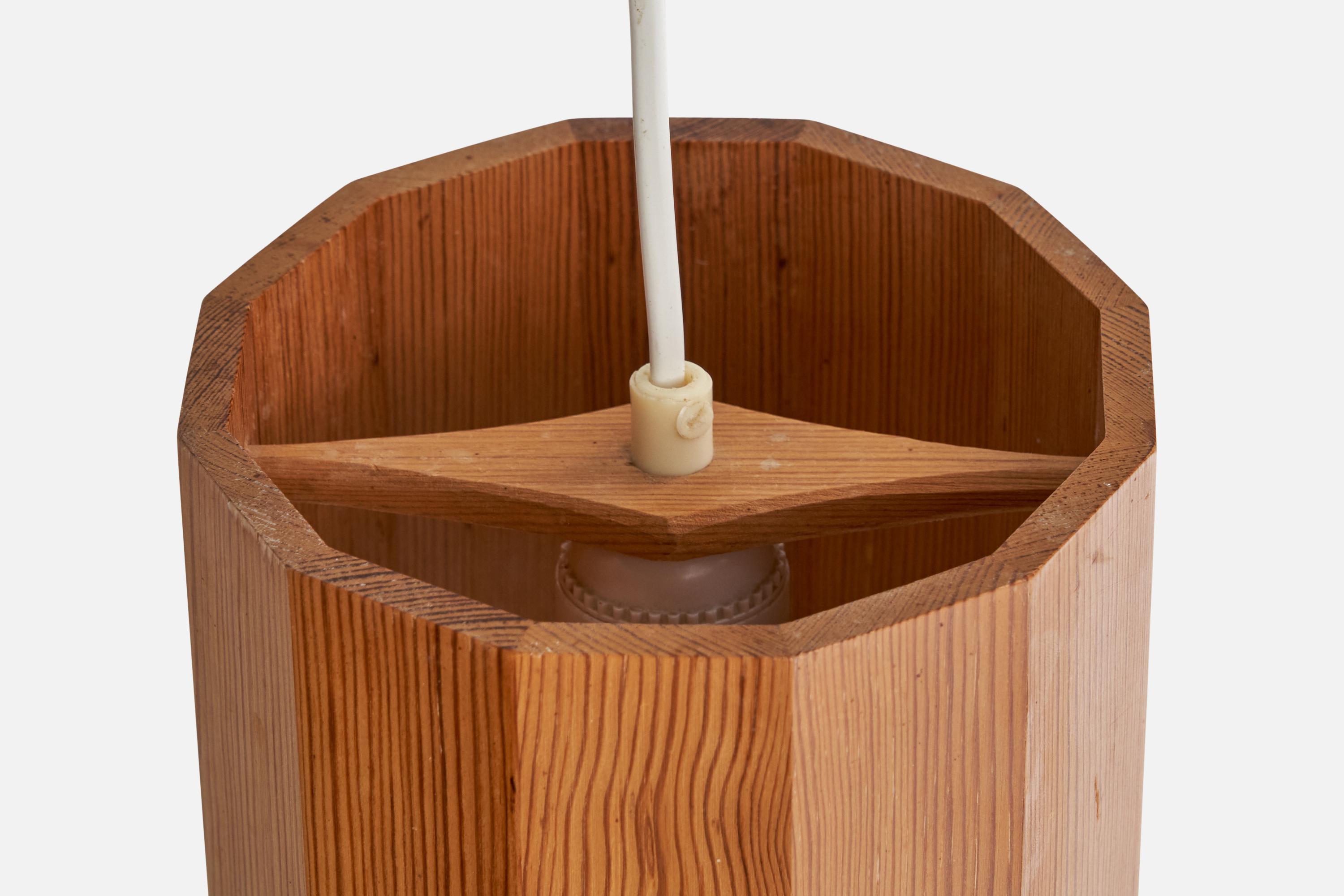 I.L.A. Lampe à suspension Nilsson, pin, Suède, 1970 en vente 3