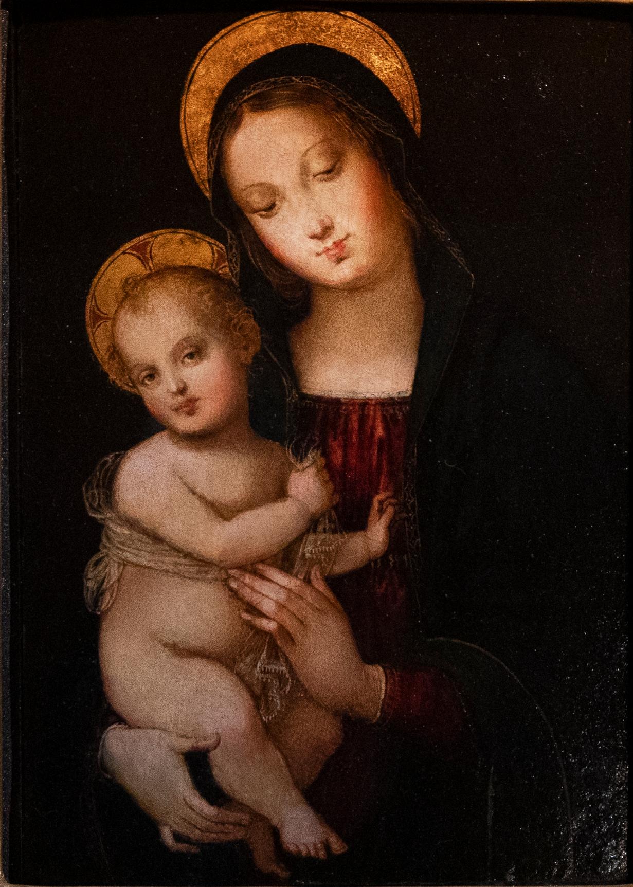 Madonna and Child – Painting von Lo Spagna
