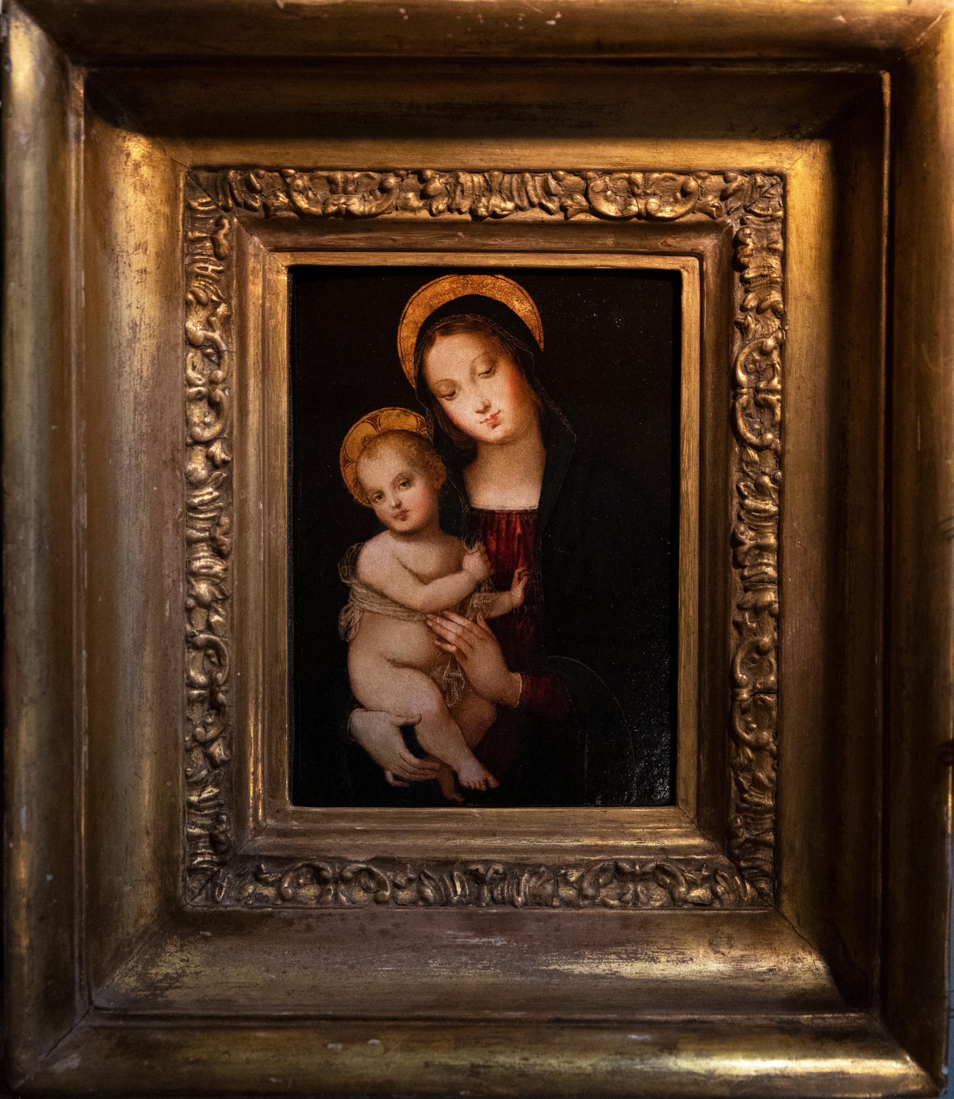 Lo Spagna Portrait Painting – Madonna and Child