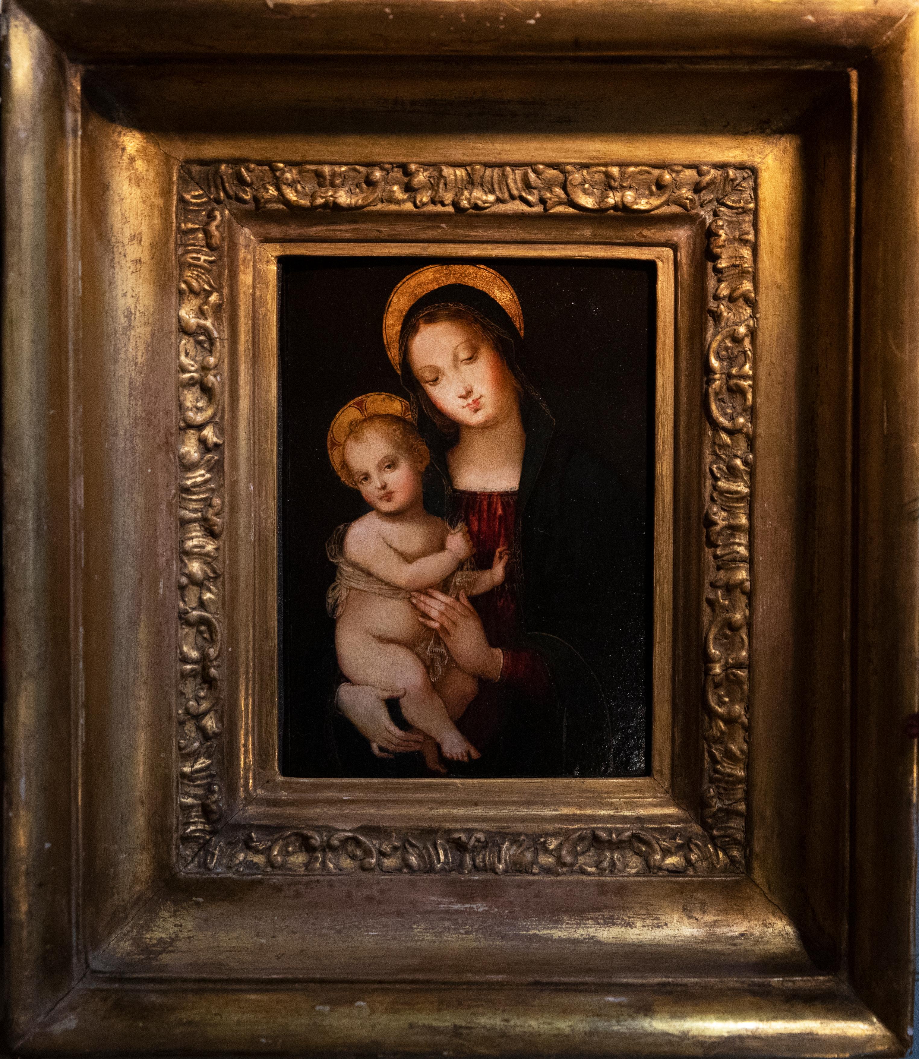 Lo Spagna Figurative Painting - Madonna and Child