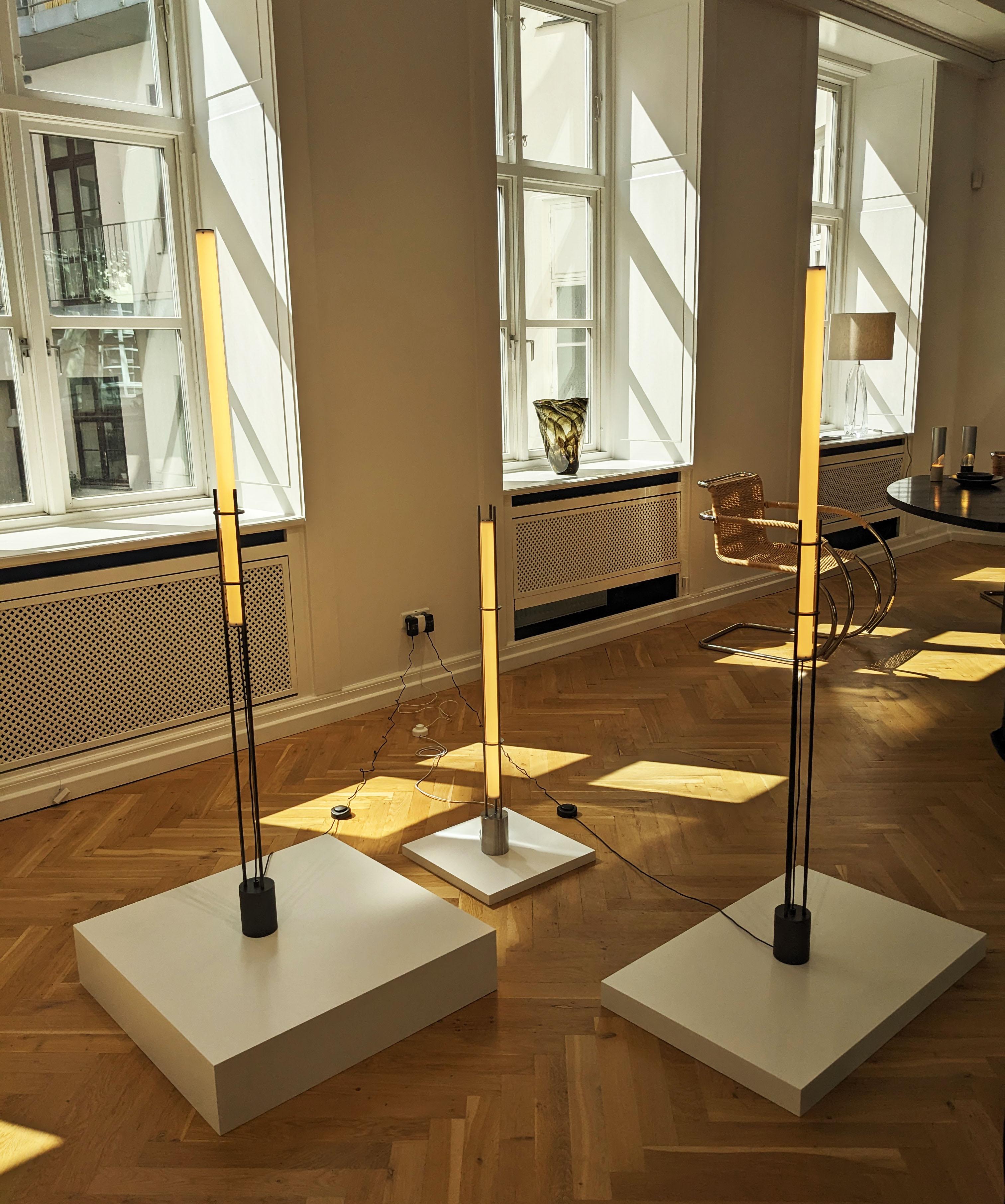German LO025_standing lamp in Dark bronze For Sale