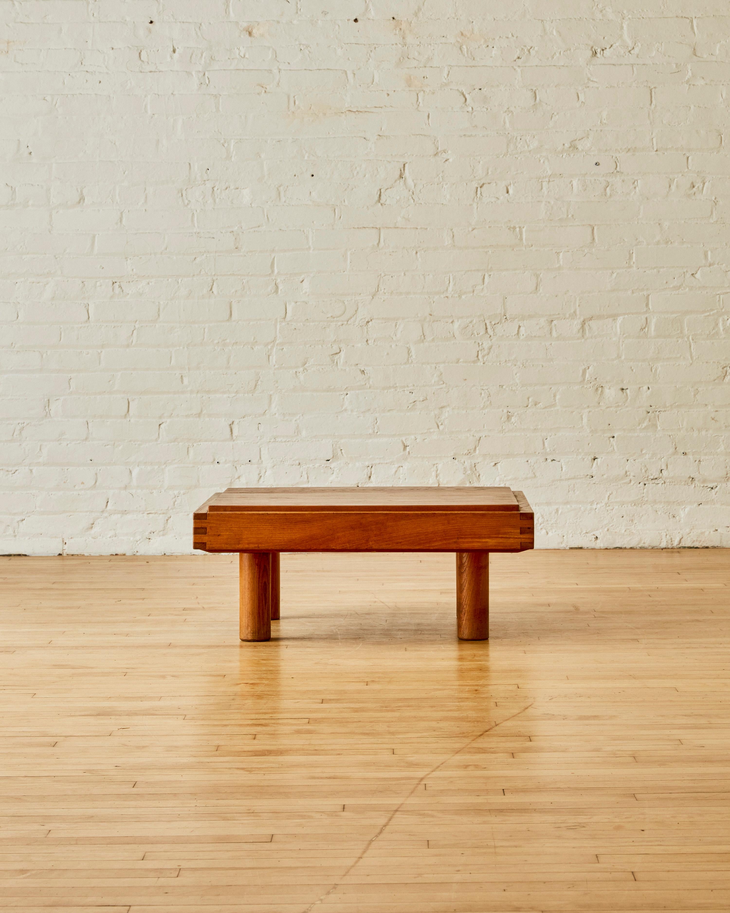 'LO9A' Bench Seat by Pierre Chapo in elm wood. C. 1960

Pierre Chapo (1927-1987) was a French furniture designer and craftsman who was active in the mid-20th century. He is known for his minimalist and functional designs, which were inspired by